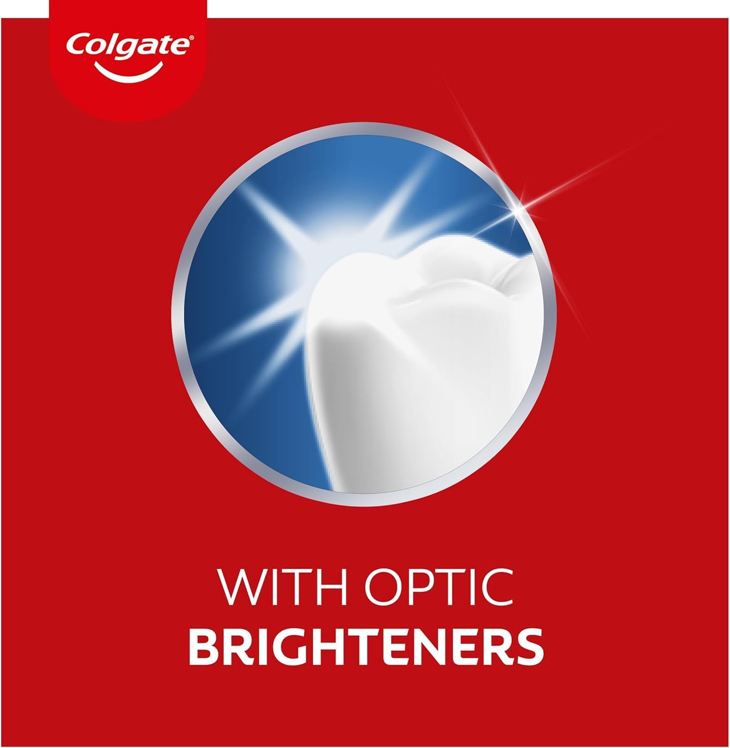 Colgate Max White Optic Toothpaste 4X75ml - Teeth Whitening Toothpaste - Clinically Proven Formula - Removes up to 100% of Surface Stains - Optic Brighteners Instantly Whiten Teeth