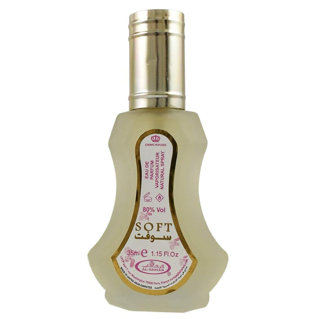 Al Rehab Soft Eau de Parfum Spray for Women, 1.18 Ounce / 35ml
