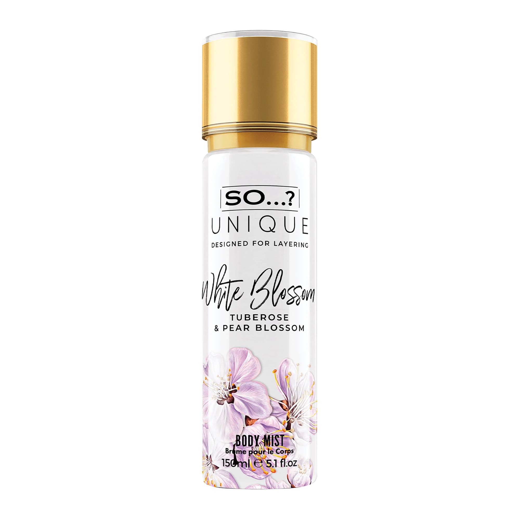 So…? Unique Womens White Blossom Body Mist Fragrance Spray 150ml Halalzen