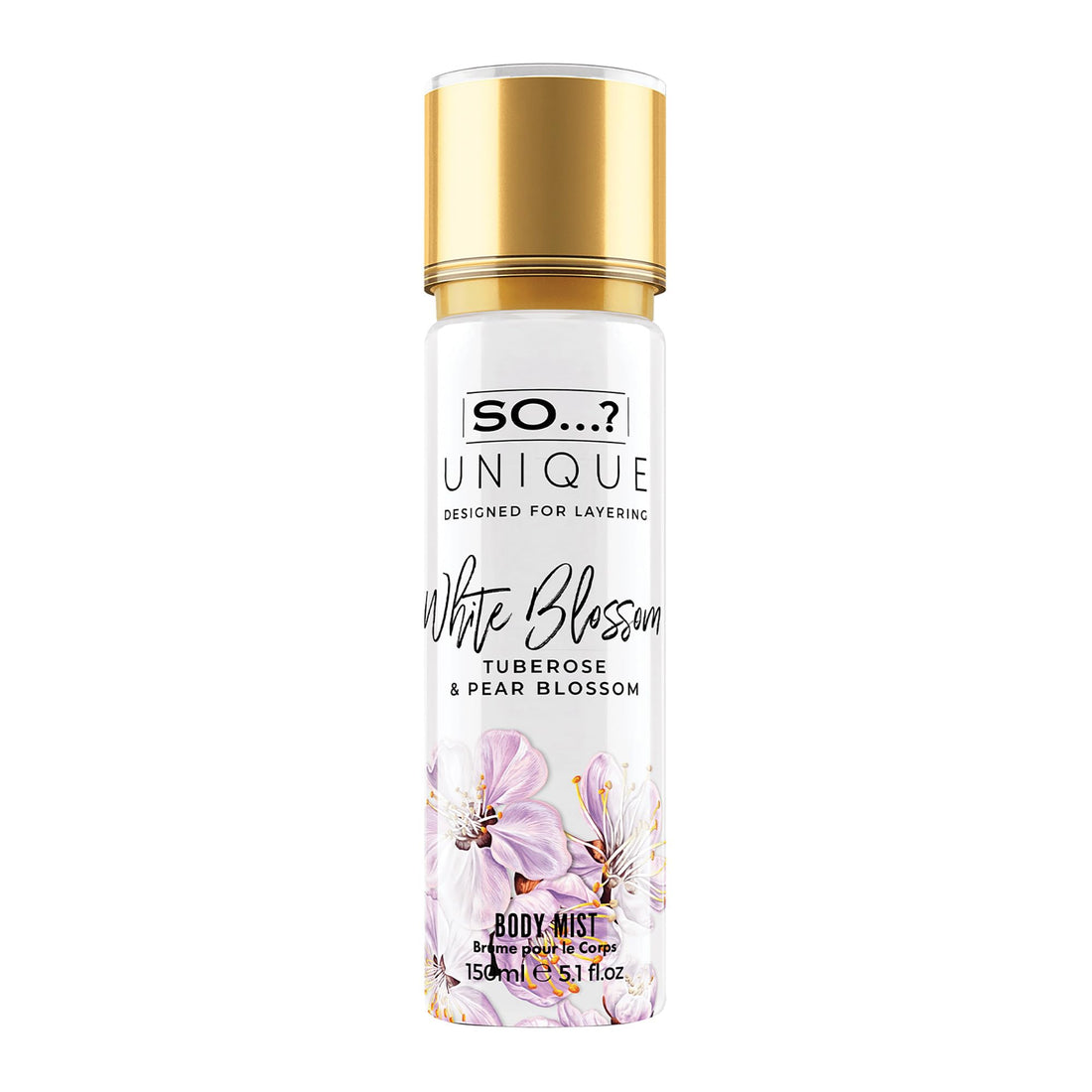 So…? Unique Womens White Blossom Body Mist Fragrance Spray 150ml Halalzen