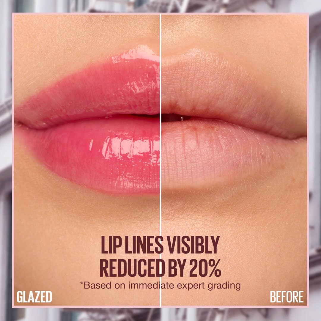 Maybelline New York Lifter Glaze Lip Oil Balm, Up to 24HR Hydration, Plumping for Fuller Lips, Hyaluronic Acid & Acerola Cherry Extract for Ultra-Comfortable Shine, Shade: Pink Drip