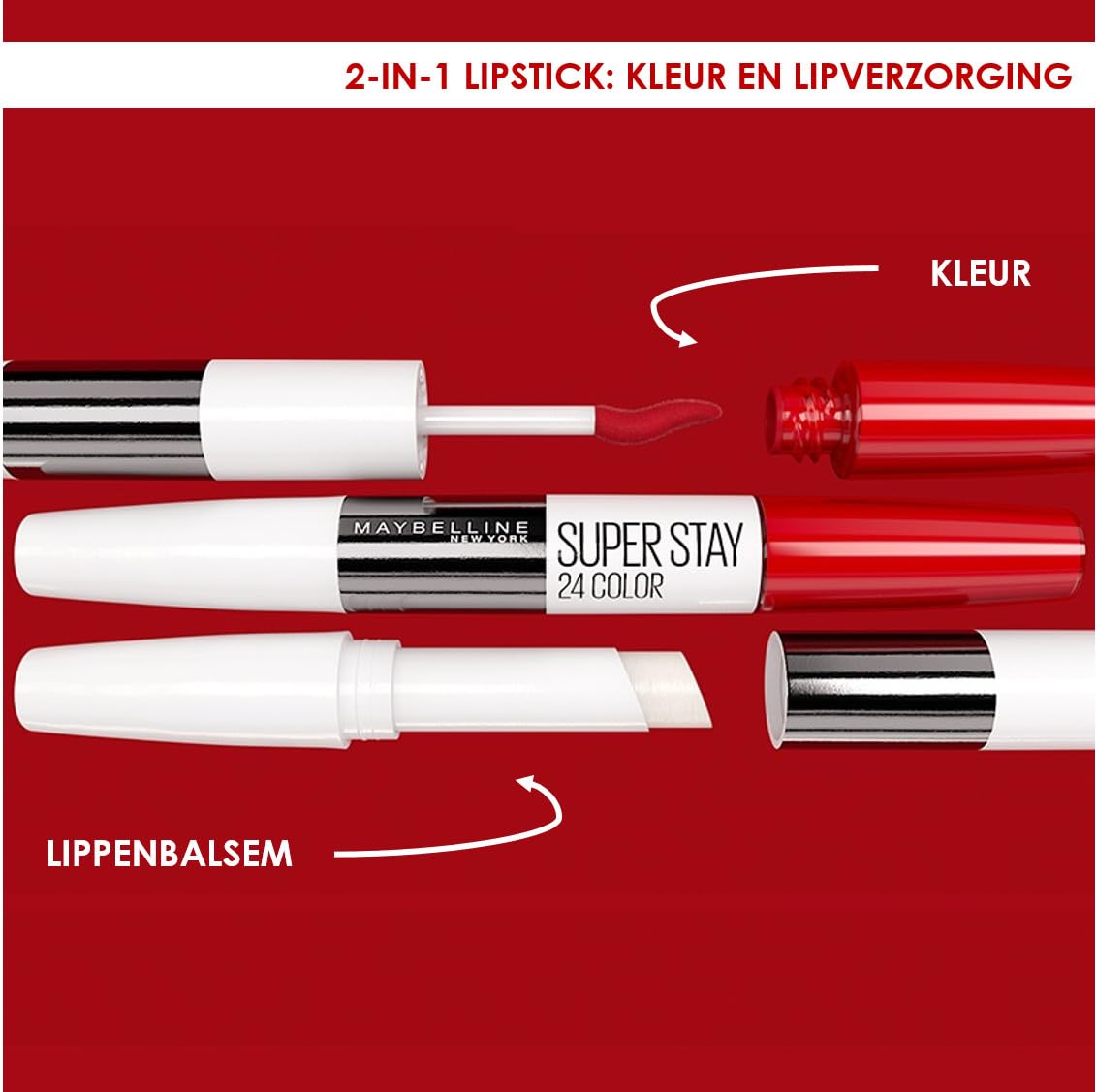 Maybelline Lipstick, SuperStay 24H Liquid Lipstick – Dual-Ended Long-Lasting Color & Moisturizing Lip Balm – Non-Drying, Transfer-Proof, Upto 24Hour, Dual Ended, Shade: 310 Forever Heather Halalzen