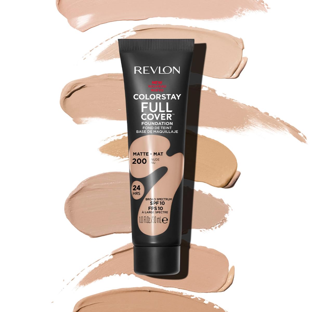 Revlon ColorStay Full Cover Longwear Matte Foundation, Heat & Sweat Resistant Lightweight Face Makeup, Buff (150), 30ml Halalzen
