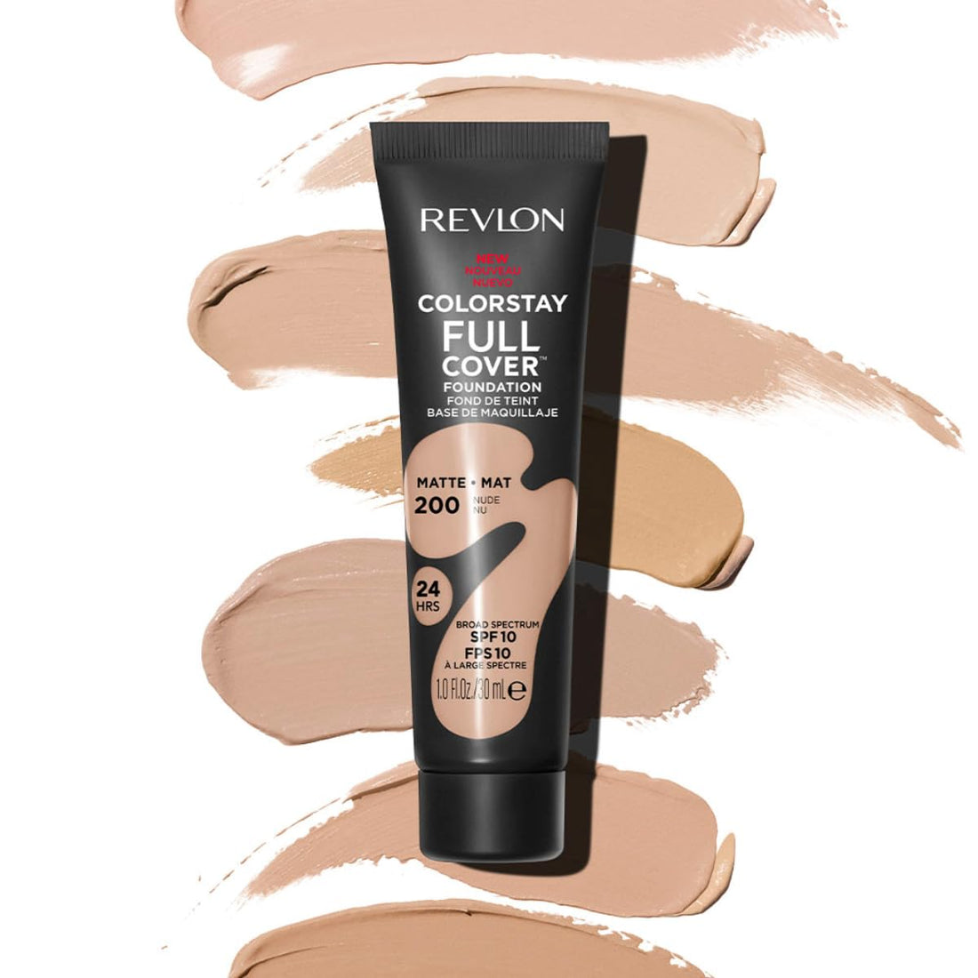 Revlon ColorStay Full Cover Longwear Matte Foundation, Heat & Sweat Resistant Lightweight Face Makeup, Buff (150), 30ml Halalzen