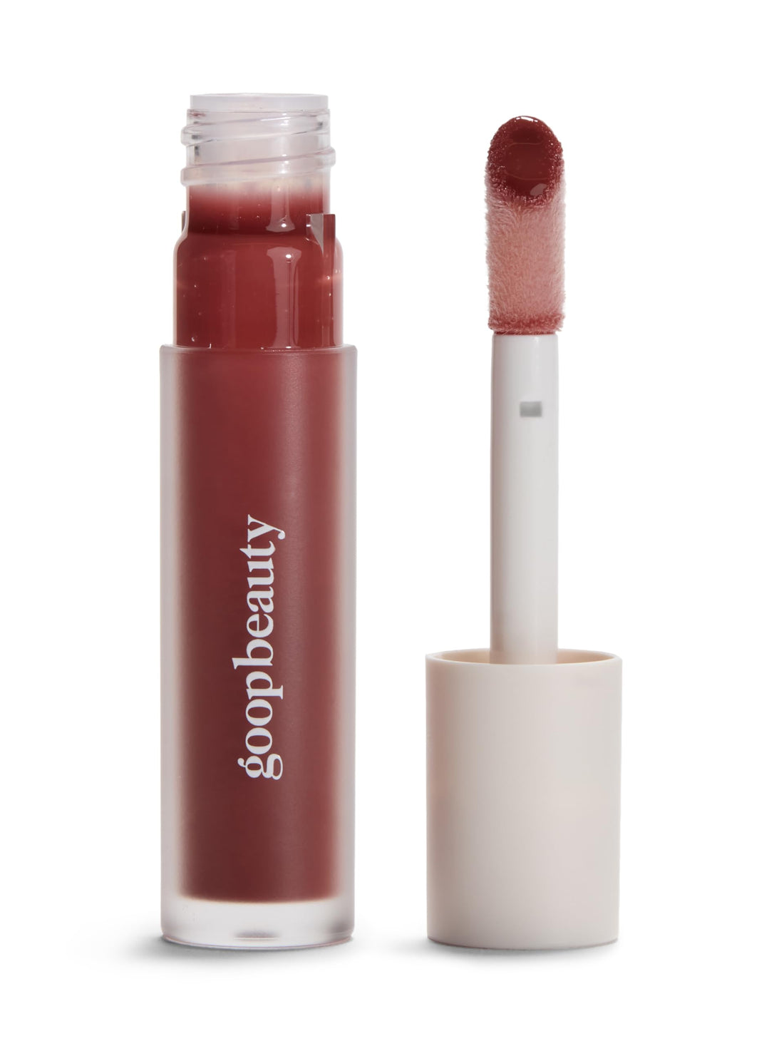 goop Beauty Hydra-Barrier Gel Gloss | Hydrating Lip Gloss to Moisturize & Plump Lips | Hyaluronic Acid & Vitamin E | Glaze - Palest Clear Pink | 0.13 oz