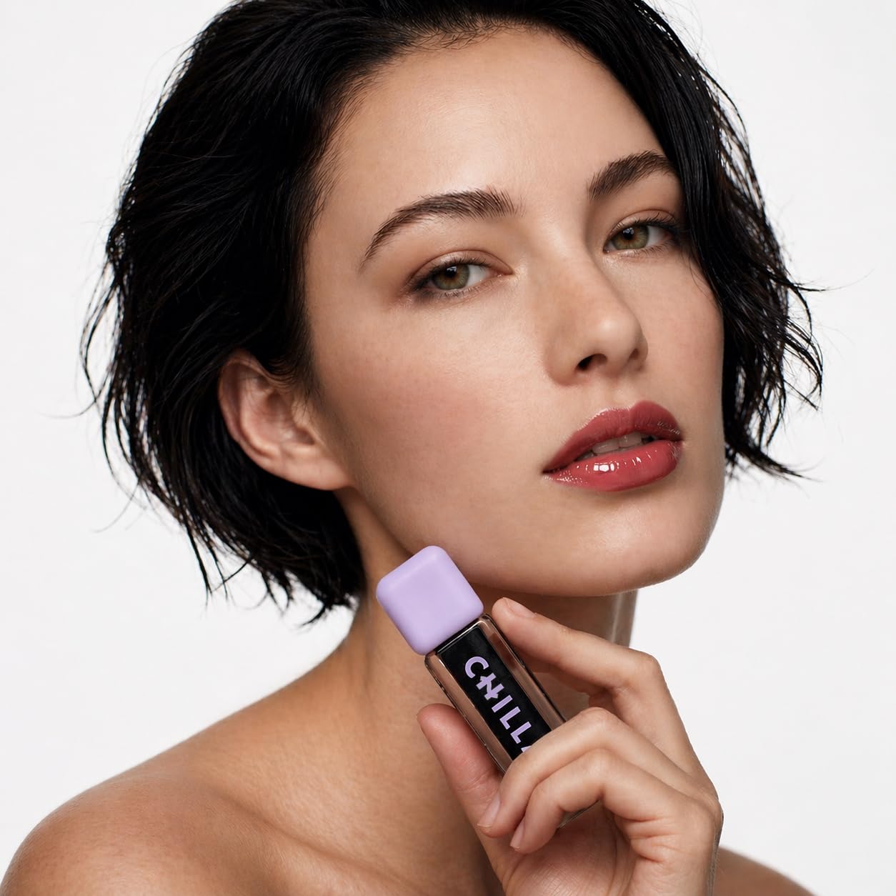 Chillab Magic Black Plumping Lip Oil, Hydrating, Color-Adapting, High-Shine Gloss, Non-Sticky, Nourishing & Long-Lasting Lip Treatment Halalzen