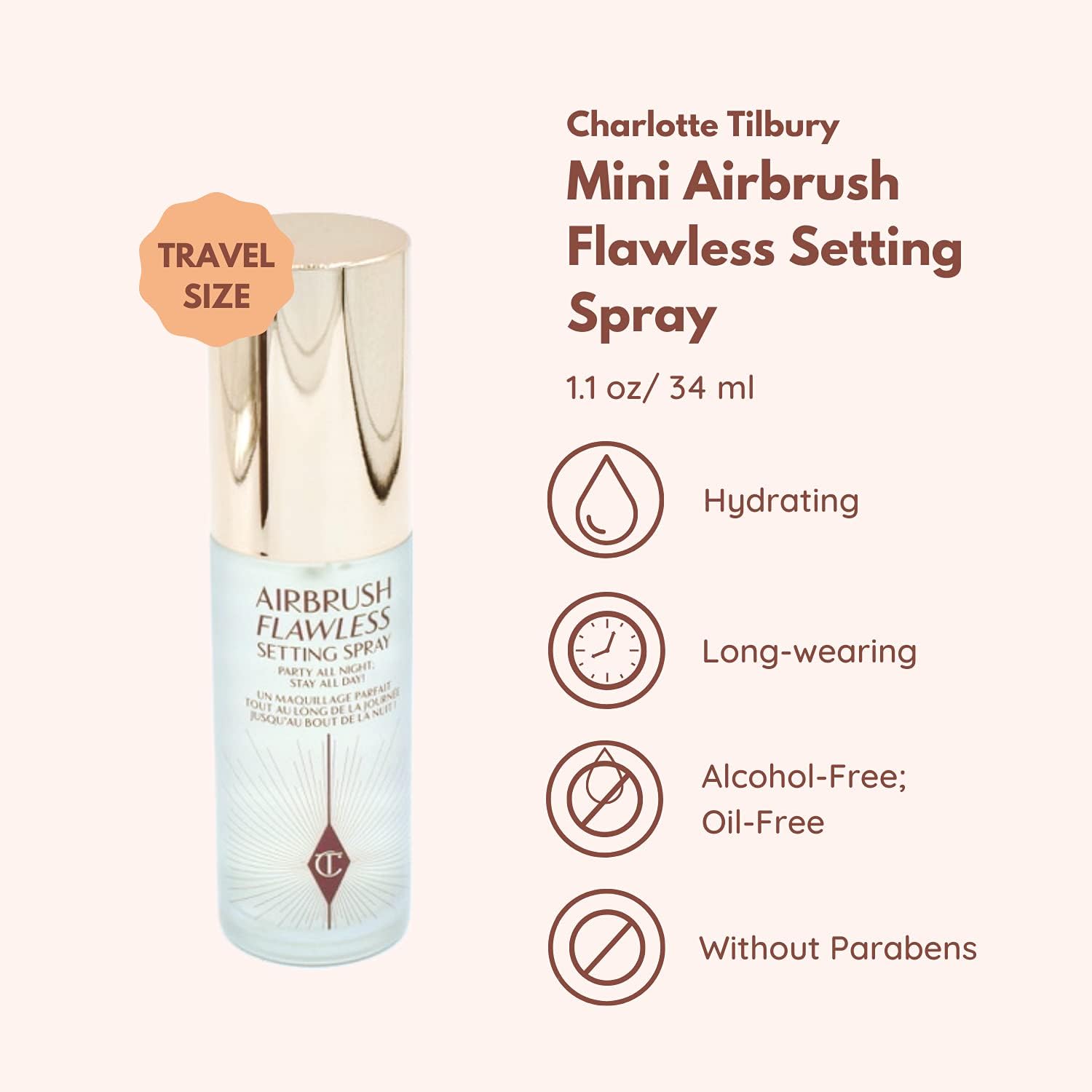 Charlotte Tilbury Airbrush Flawless Setting Spray (34ml) Halalzen