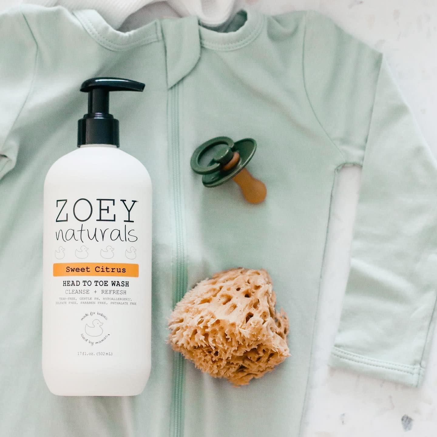 Zoey Naturals - Soothing Lavender Wash & Shampoo - Toddlers & Kids - With Tear-free, Paraben-Free, All Natural Ingredients for Sensitive Skin- 17 Oz Halalzen