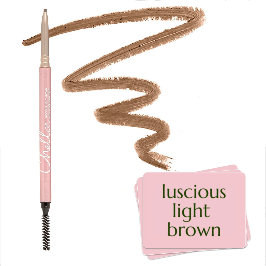 Chella Eyebrow Pencil – Easy-to-Use Brow Definer for Shaping, Filling & Blending – Long-Wear Taupe Eyebrow Pencils for Women with Precise Tip (Taupe)