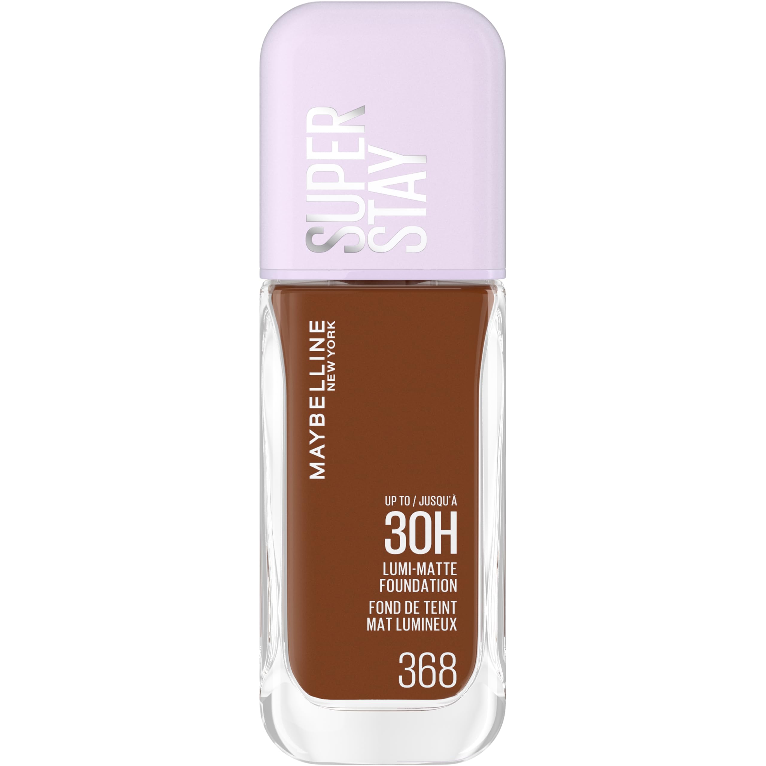 Maybelline New York Super Stay up to 30HR Lumi-Matte Foundation, Medium-Full Coverage, Vegan Formula*, Amino Acids, Niacinamide, Vitamin E, All Day Wear - Shade: 118 Halalzen