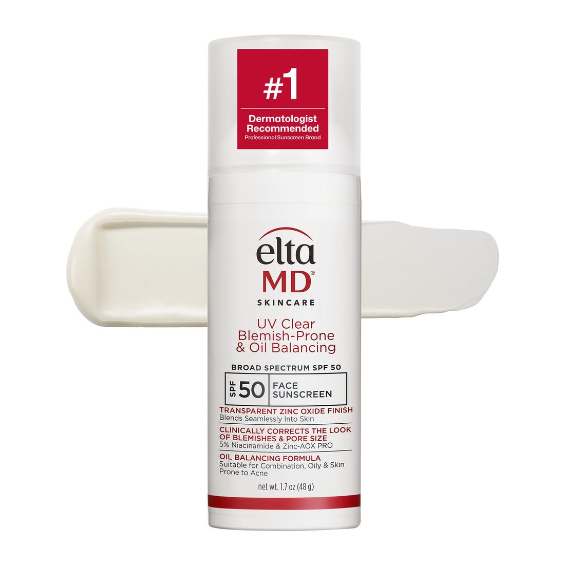EltaMD UV Clear Face Sunscreen, Oil Free Sunscreen for Sensitive Skin with Zinc Oxide, Dermatologist Recommended Halalzen