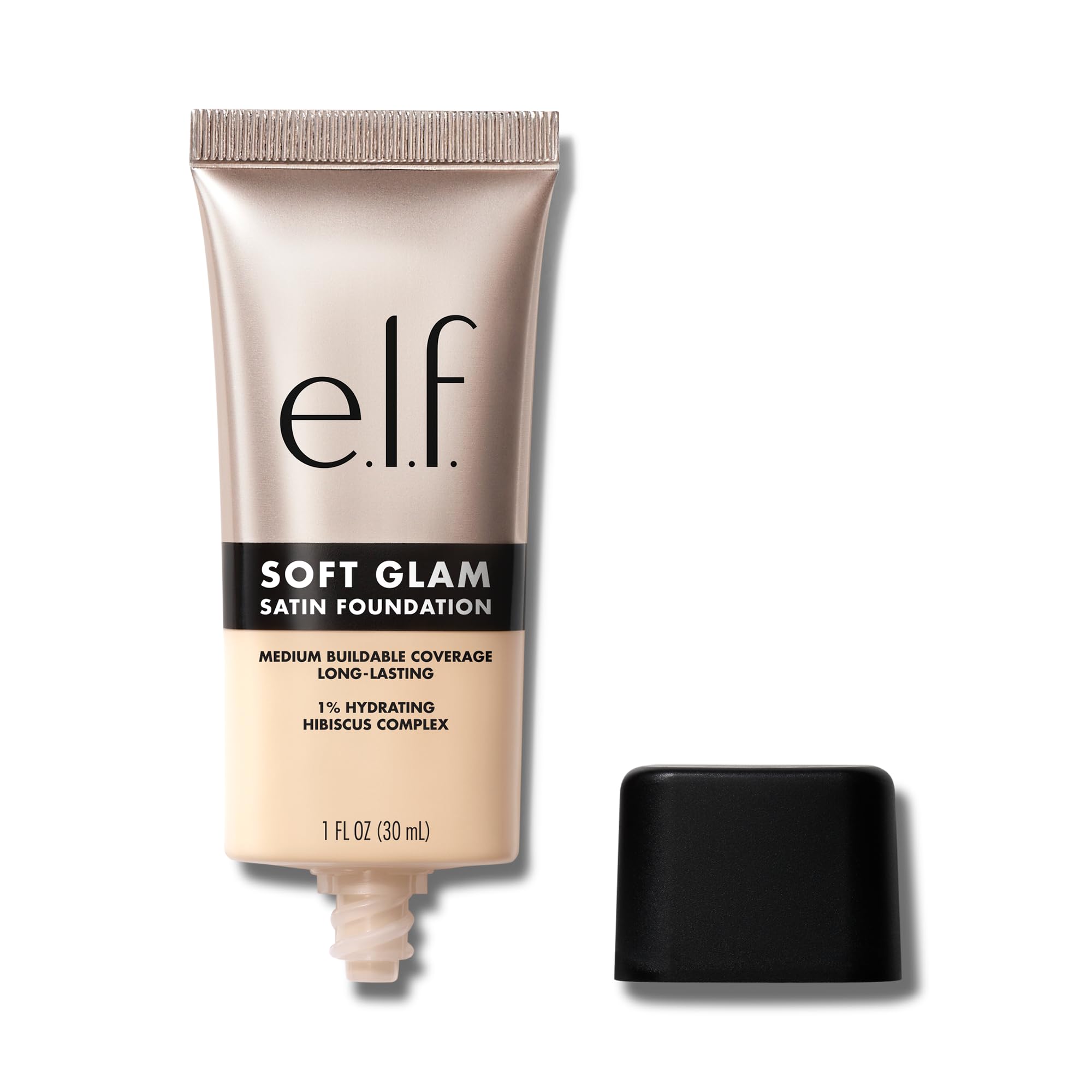 e.l.f. Soft Glam Foundation, Medium Coverage, Long-Lasting & Buildable Foundation For A Smooth, Satin Finish, Vegan & Cruelty-Free, 25 Light Neutral Halalzen