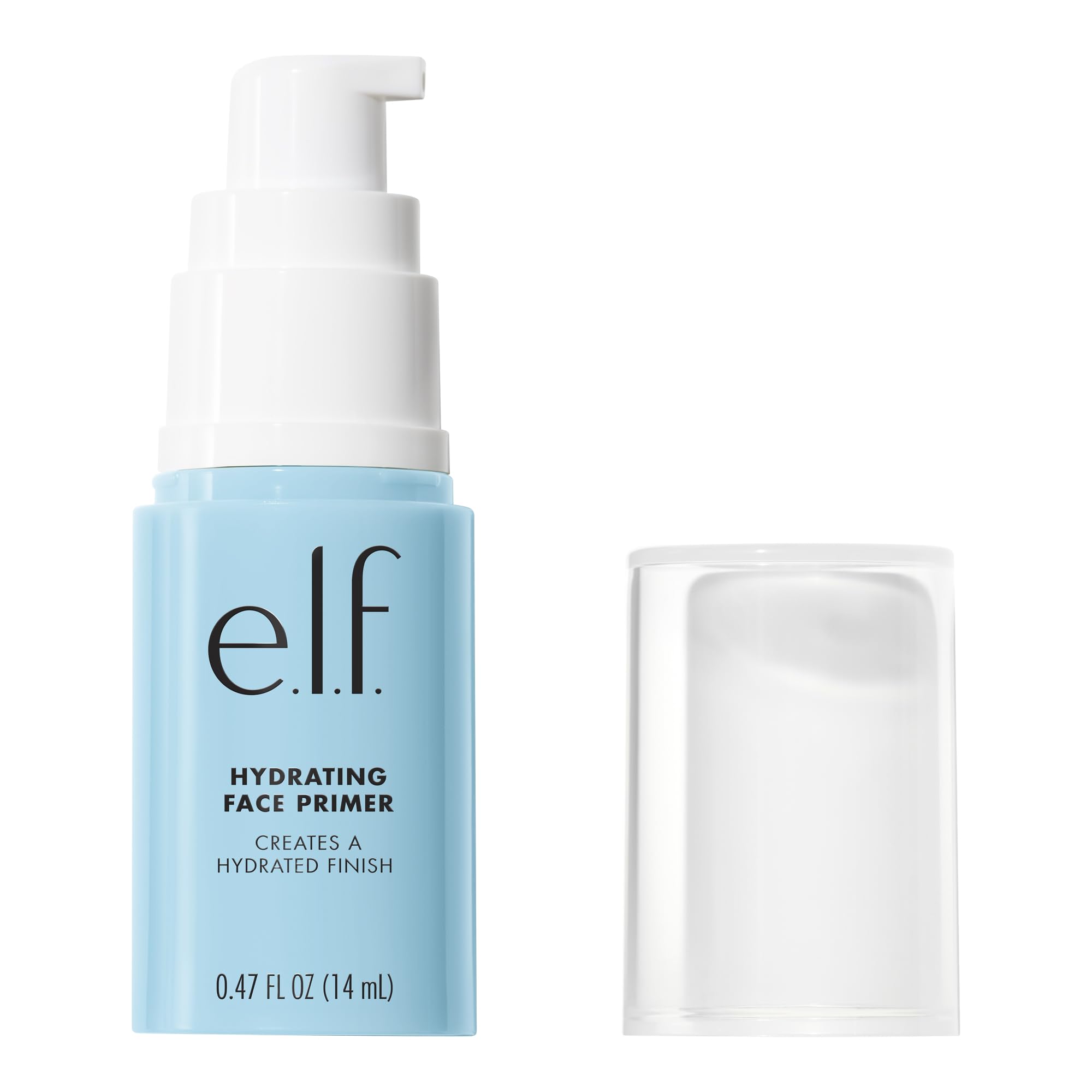 e.l.f., Hydrating Face Primer, Lightweight, Long Lasting, Creamy, Hydrates, Smooths, Fills in Pores and Fine Lines, Natural Matte Finish, Infused with Vitamin E, 0.47 Oz Halalzen