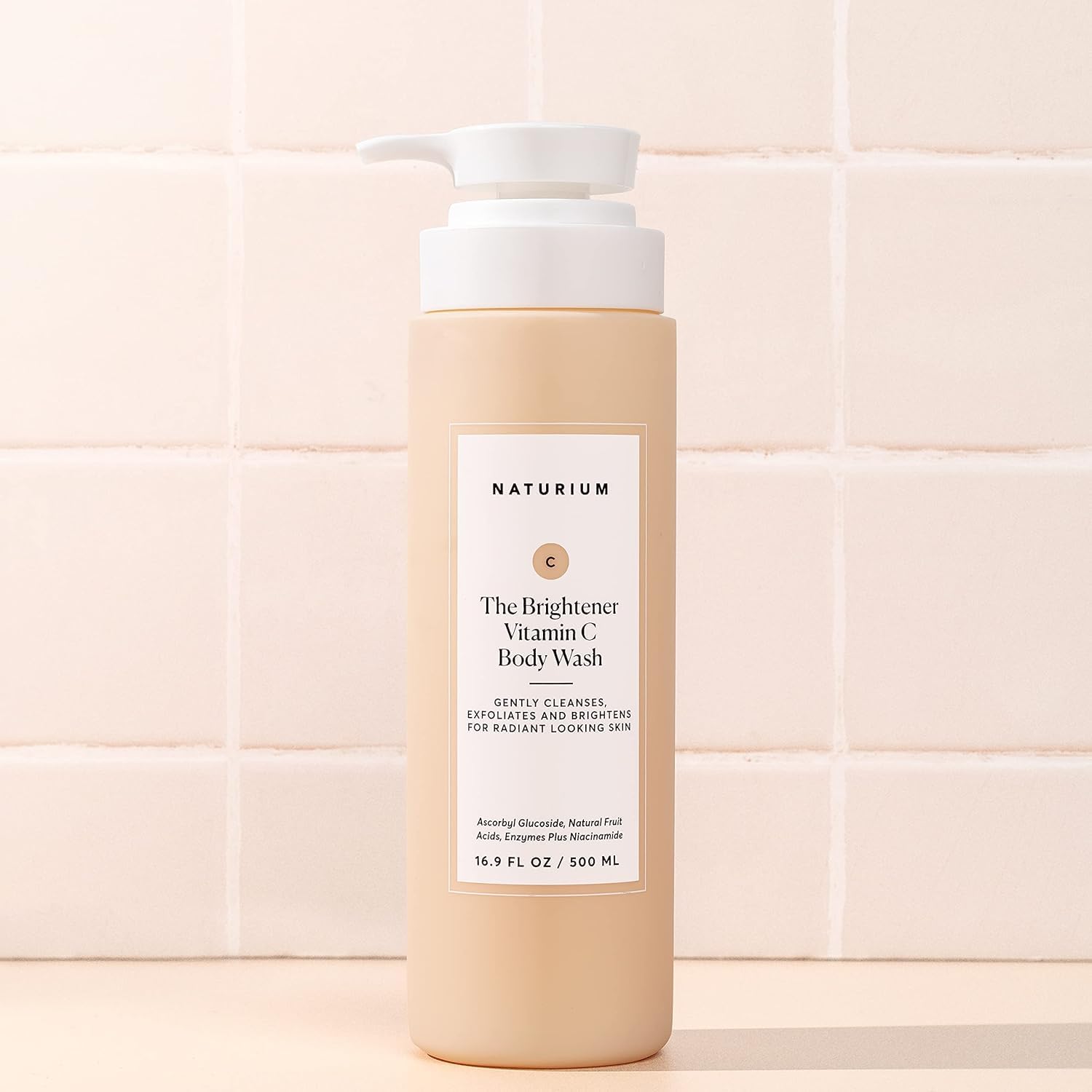 Naturium The Smoother Glycolic Acid Exfoliating Body Wash, Soft & Smoothing Cleanser | 16.9 FL OZ / 500 ML