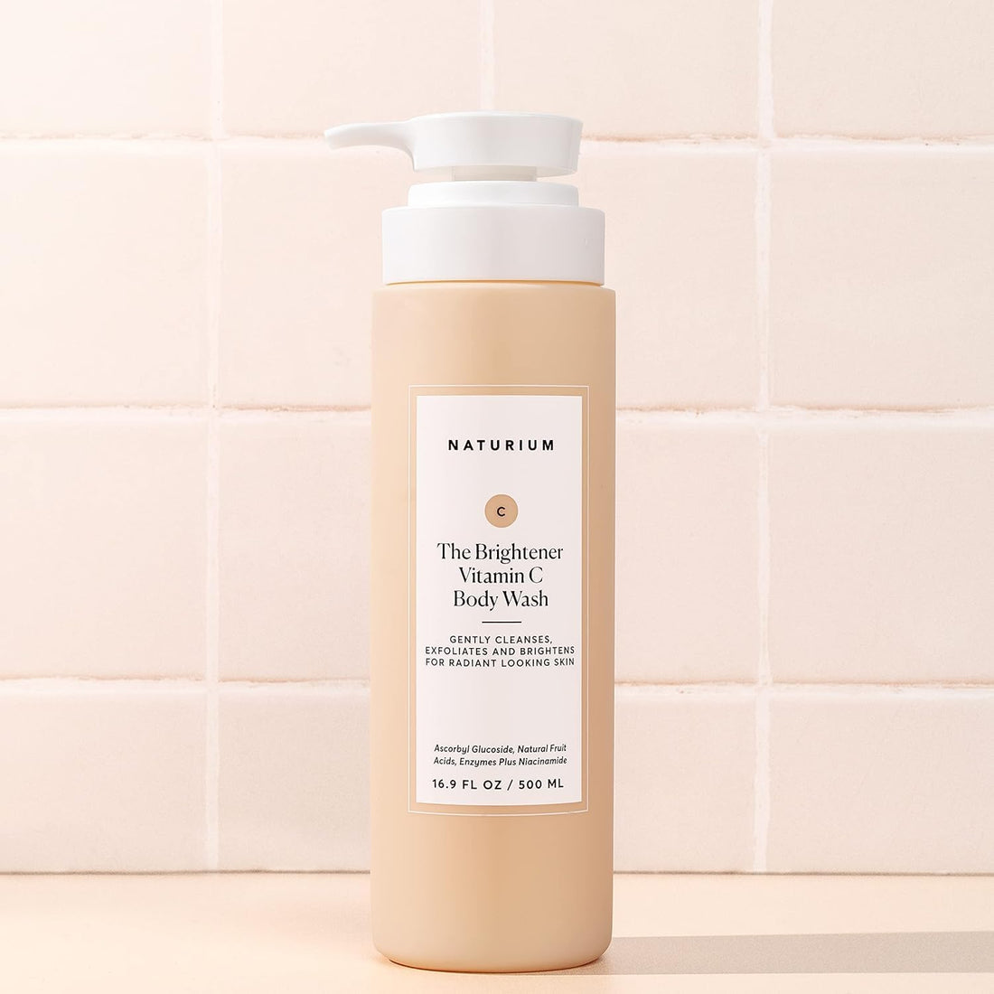 Naturium The Smoother Glycolic Acid Exfoliating Body Wash, Soft & Smoothing Cleanser | 16.9 FL OZ / 500 ML