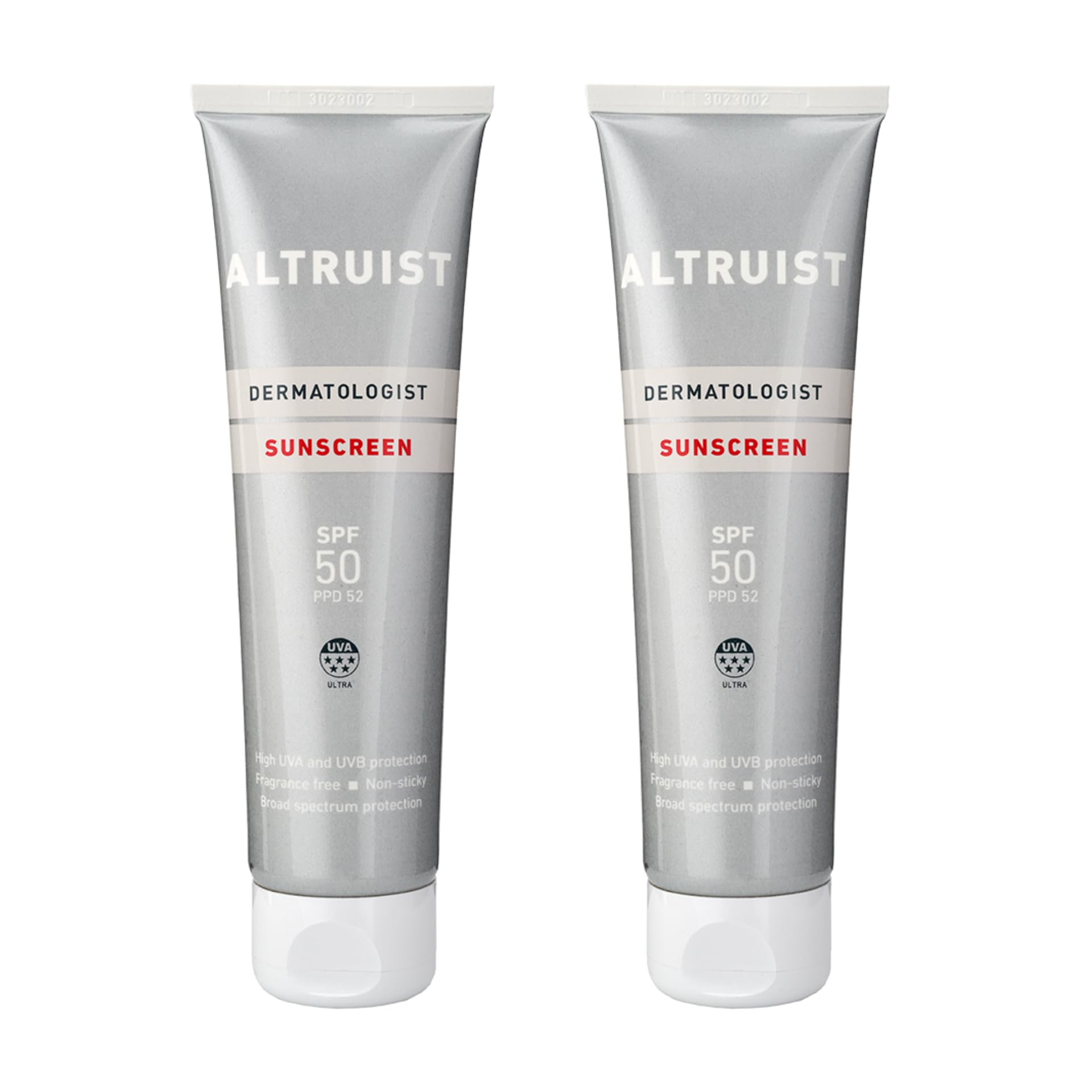 ALTRUIST. Dermatologist Sunscreen SPF 50 – Superior 5-star UVA protection by Dr Andrew Birnie, suitable for sensitive skin - 2 Count ( Pack of 1)