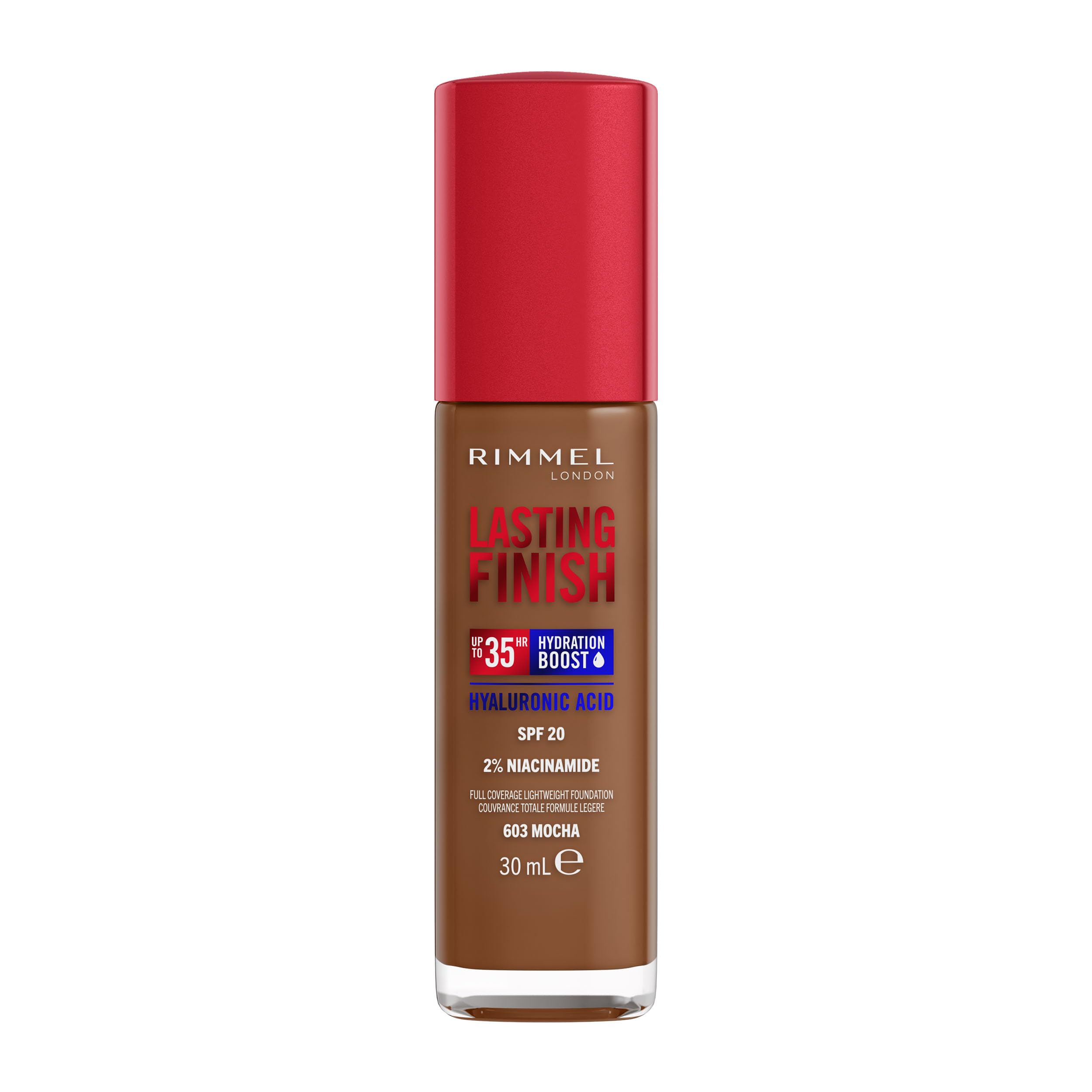 Rimmel Lasting Finish 35Hr Foundation 200 Soft Beige, Full Coverage, Hydrating, SPF20, Hyaluronic Acid, Vitamin E, 2% Niacinamide, All Day Wear, Vegan, Cruelty Free Halalzen