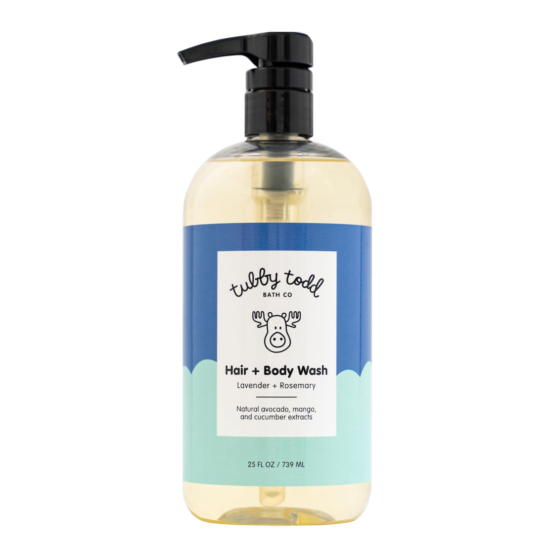 TUBBY TODD Hair + Body Wash - Baby Shampoo and Body Wash - Gentle, Natural Baby Wash for Newborns, Babies, and Toddlers - Non-Toxic and Hypoallergenic - Fragrance-Free, 2 Pack, 8.5oz & 25oz Halalzen
