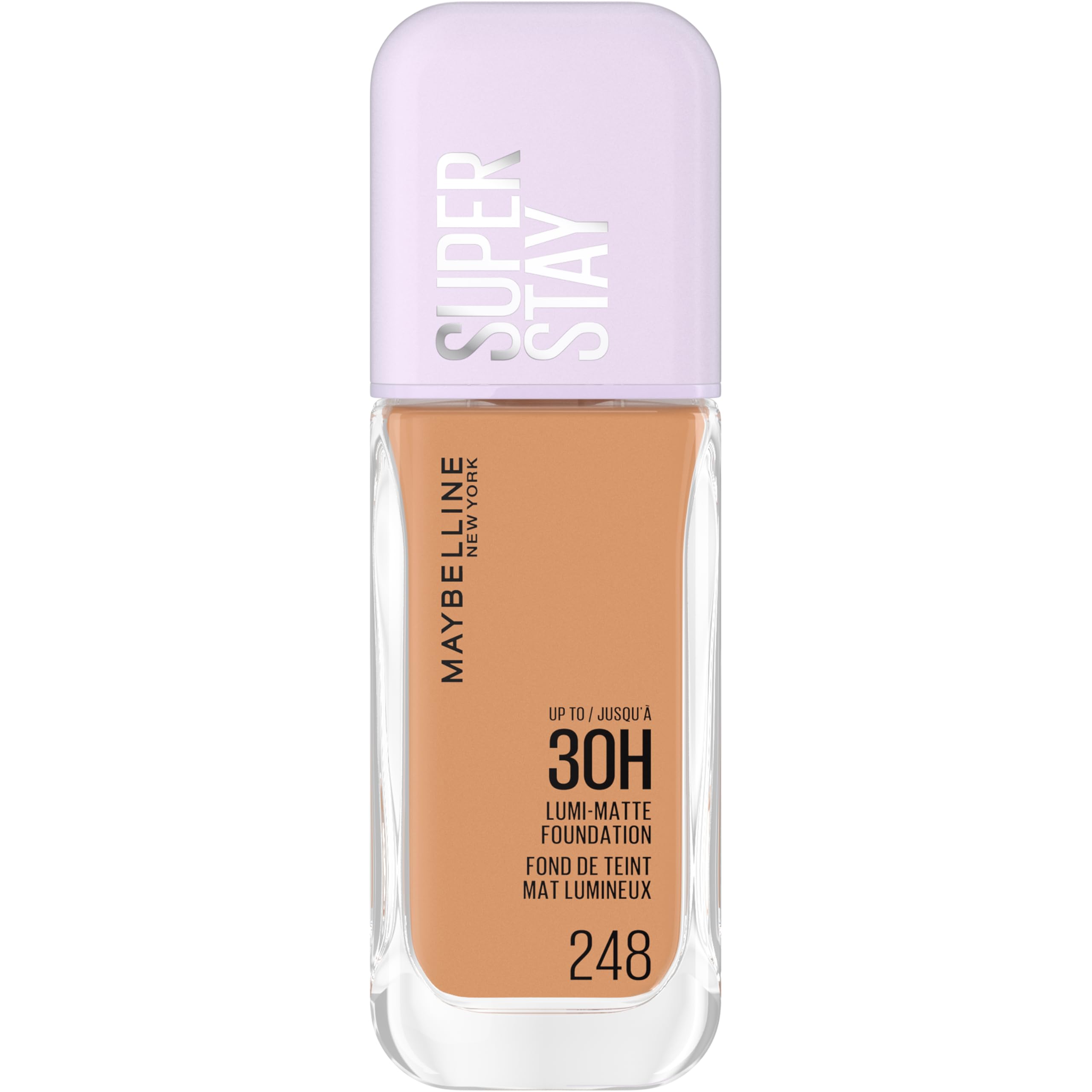 Maybelline New York Super Stay up to 30HR Lumi-Matte Foundation, Medium-Full Coverage, Vegan Formula*, Amino Acids, Niacinamide, Vitamin E, All Day Wear - Shade: 118 Halalzen