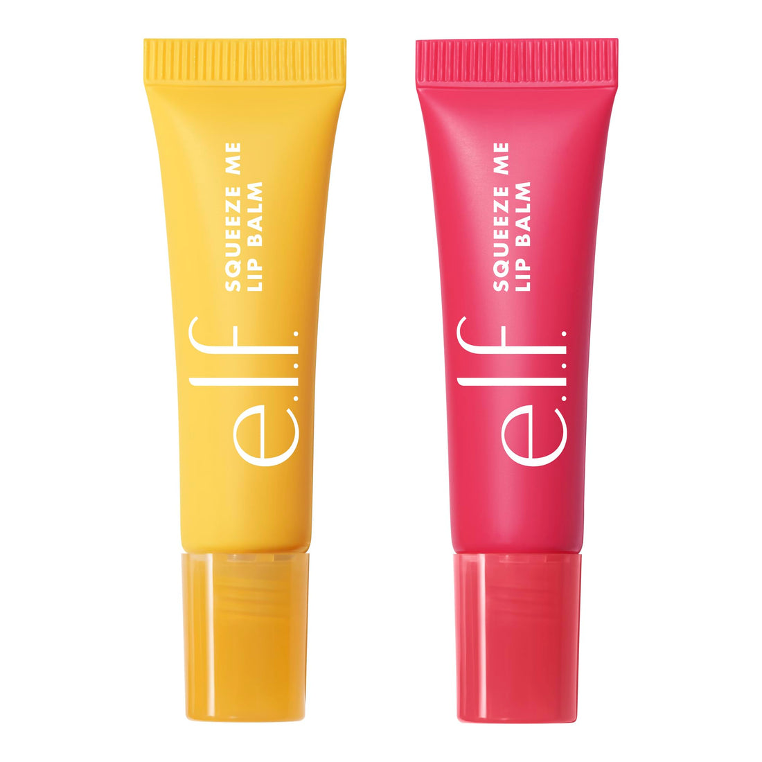 e.l.f. Squeeze Me Lip Balm, Moisturising Lip Balm For A Sheer Tint Of Colour, Infused With Hyaluronic Acid, Vegan & Cruelty-free, Strawberry