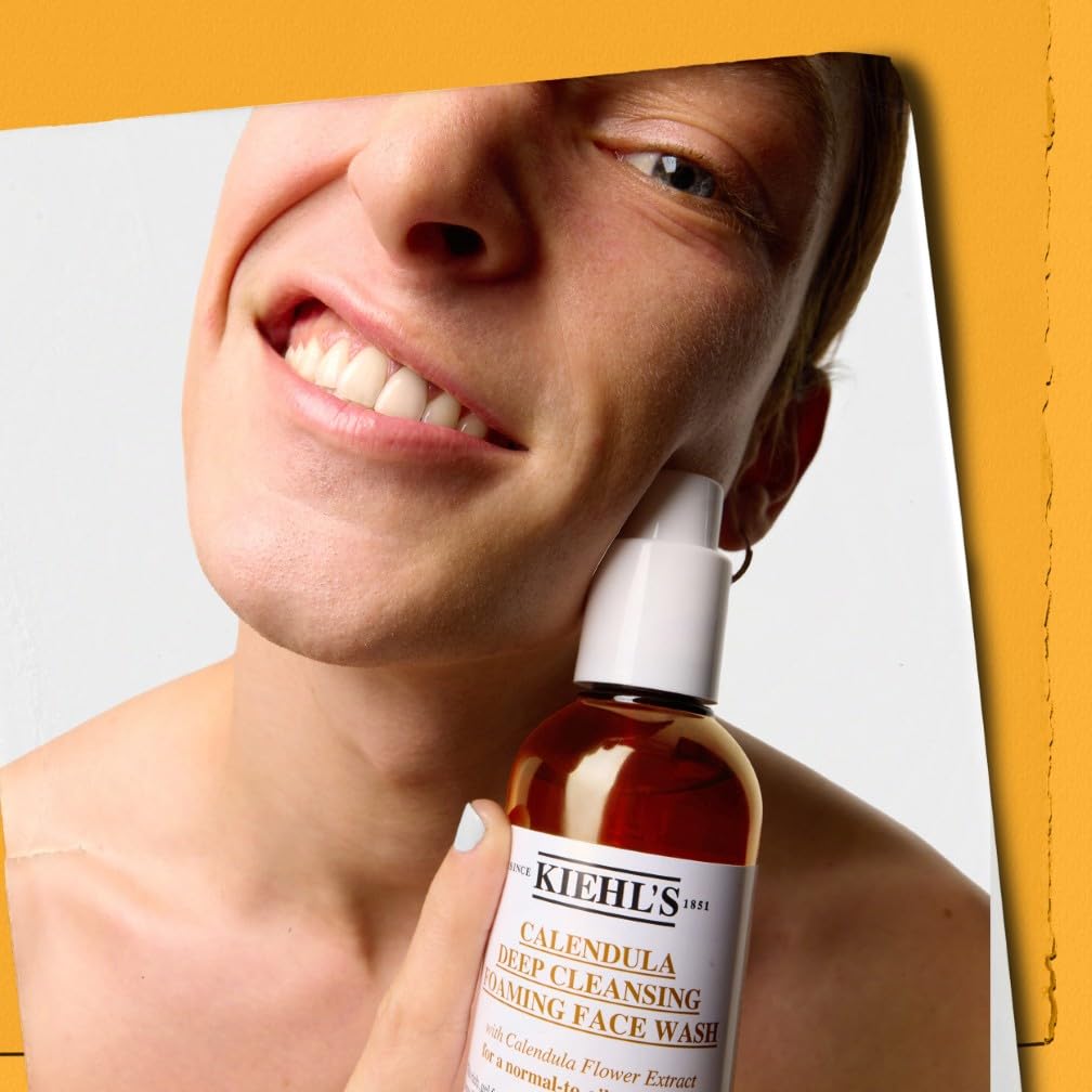 Kiehl's Calendula Deep Cleansing Foaming Face Wash, Sulfate Free, 230 ml