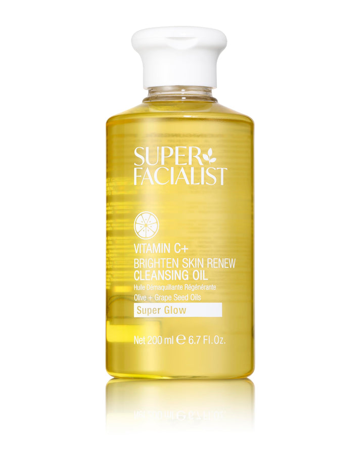 Super Facialist Vitamin C Cleansing Oil - Gentle Face Wash for Women, Removes Waterproof Makeup, Deep Pore Cleanser, Suits All Skin Types, Radiant & Soft Skin, 200ml Halalzen