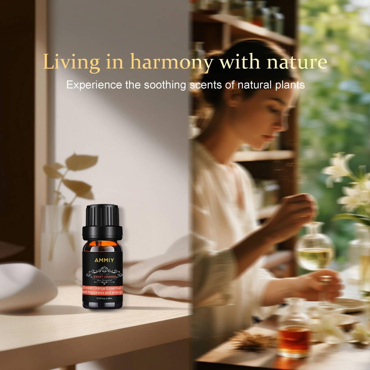 Essential Oils Gift Set, 10ml*Top 6 Relaxing Scents, Pure, Natural, Vegan Oils Including Eucalyptus, Lemon, Peppermint, Lavender, Sweet Orange and Tea Tree