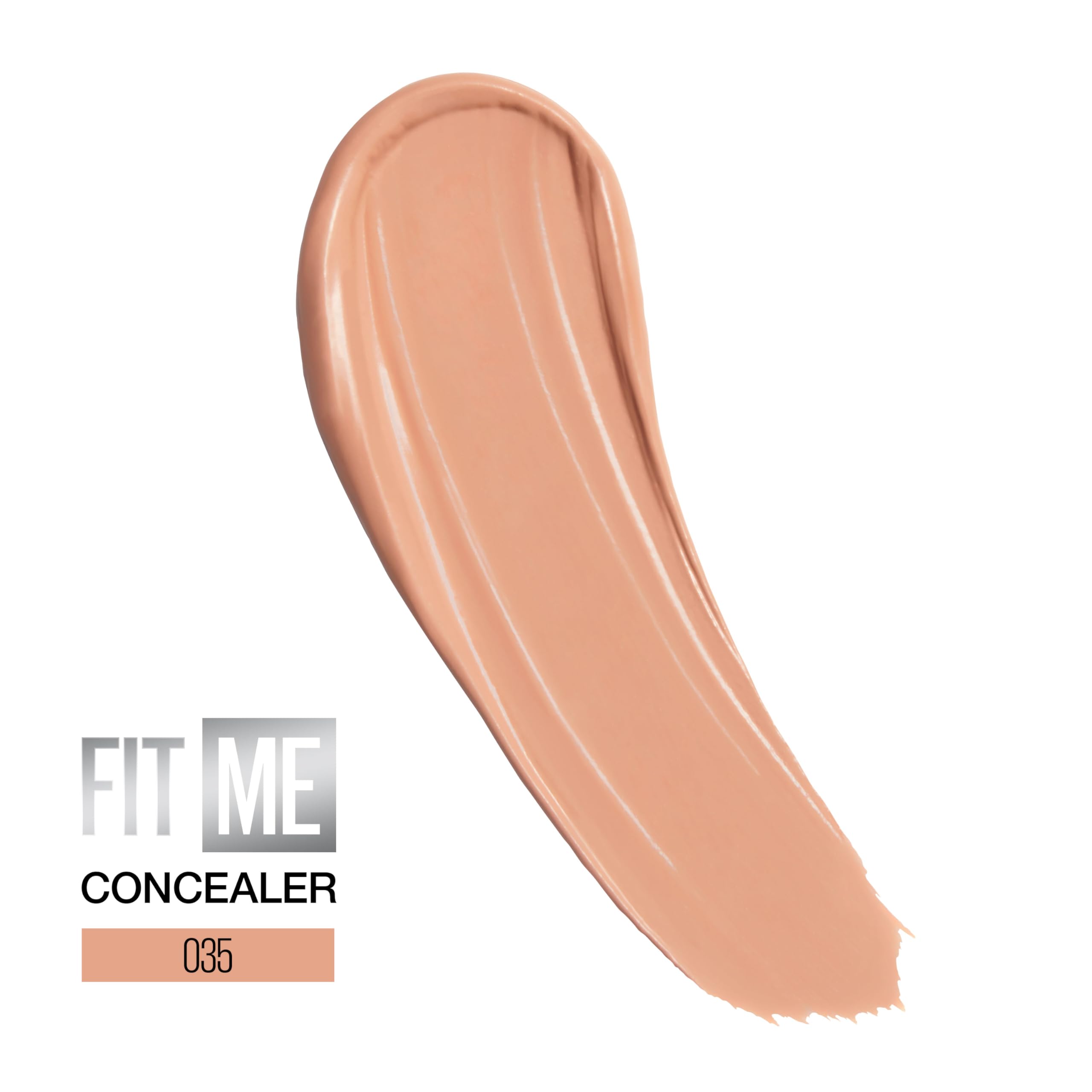 Maybelline Concealer, Fit Me! Full Coverage Concealer for Face, Oil Free, Delivers Even Complexion, Non-Comedogenic, Matte & Poreless Ultra Blendable, Shade: Medium 25, 6.8 ml Halalzen