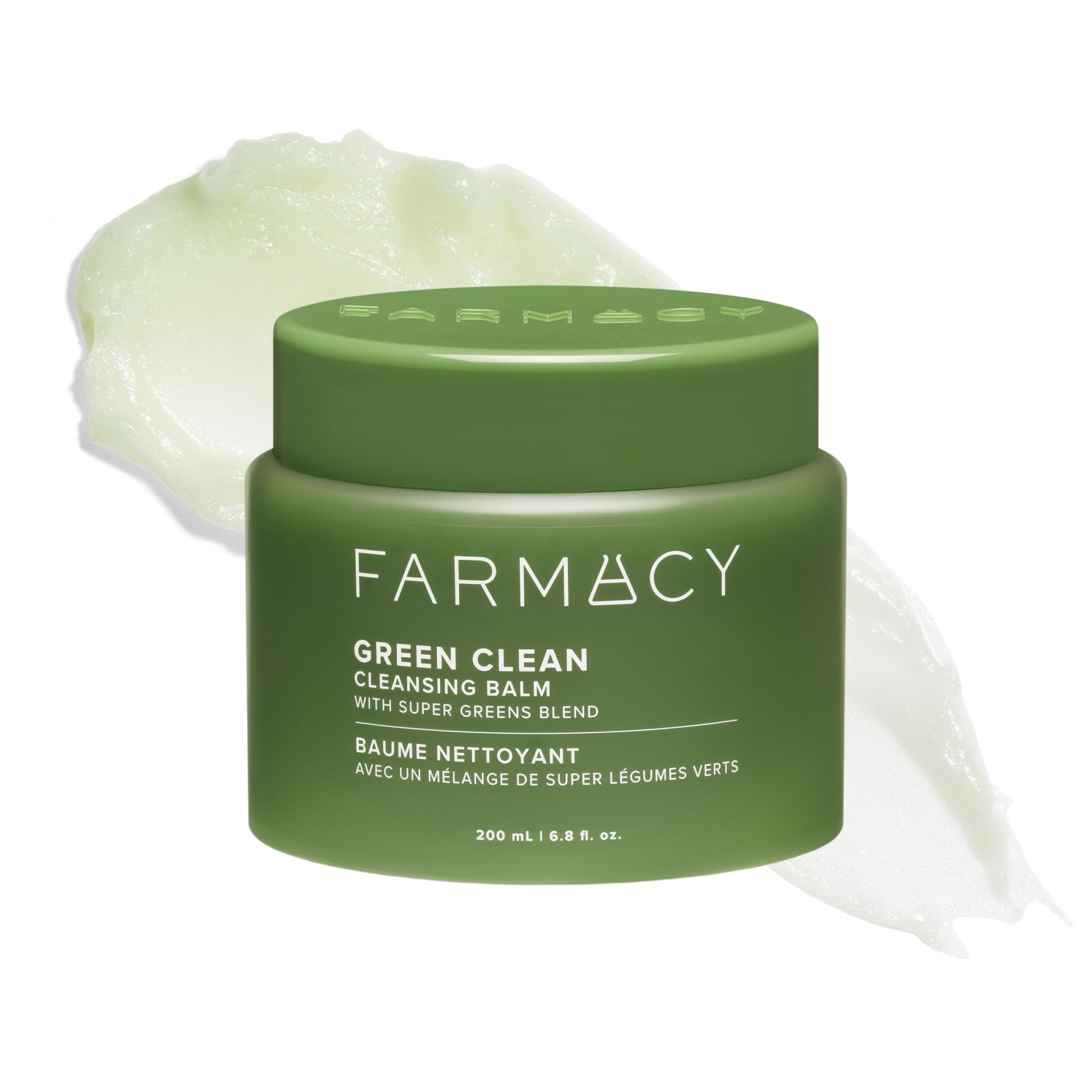 Farmacy Makeup Remover Cleansing Balm - Green Clean Waterproof Makeup Remover + Oil Based Cleanser - Gentle Exfoliating Double Cleanser - Melts From Balm to Milky Lather (30ml) Halalzen