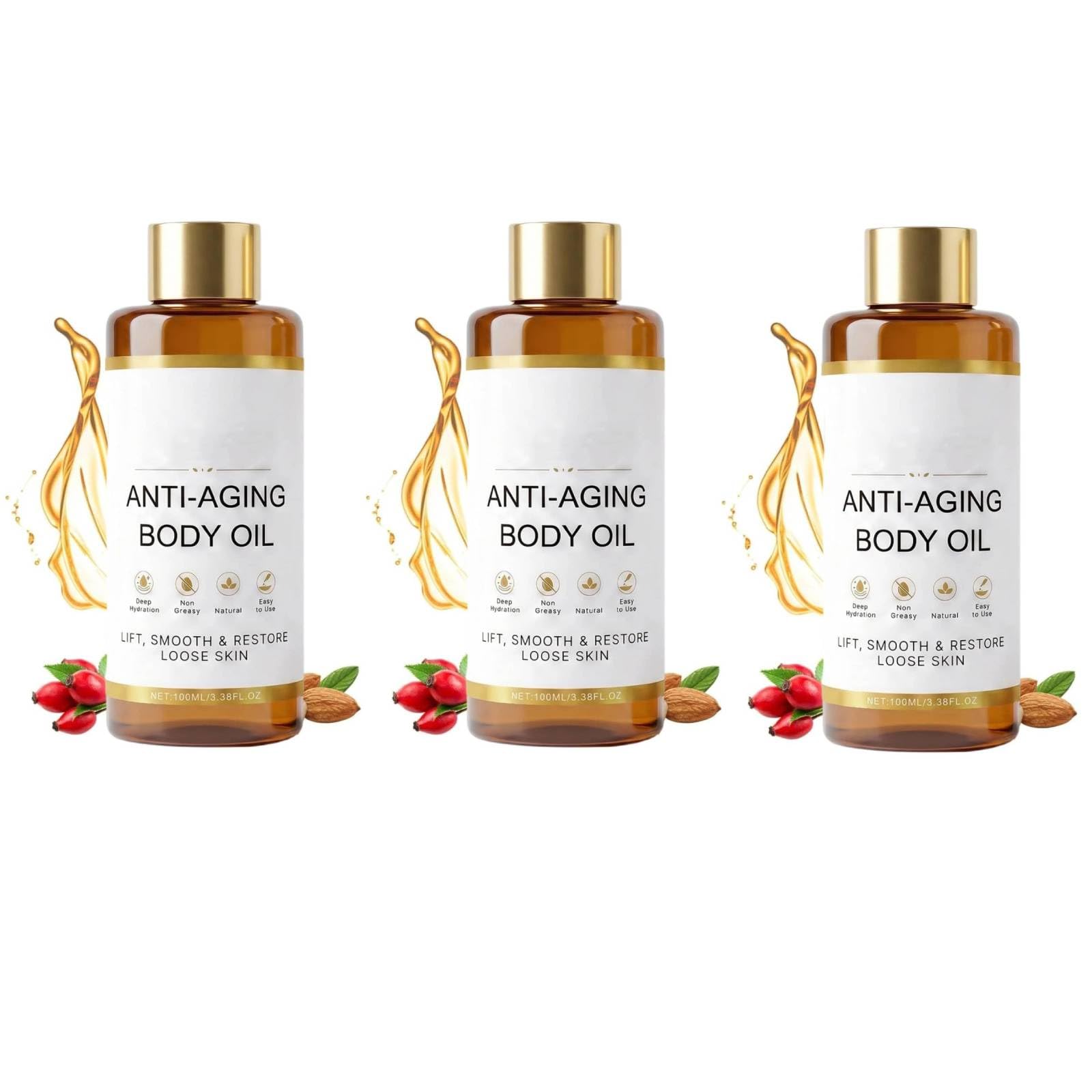 Skincu Anti-Aging Body Oil, 2026 Glow Remedy Oil Skin Tightening, Collagen Oil for Skin Tightening for Crepey Skin, Lightweight and Non Greasy, Plant-Based Formula for Women and Men (1Pc)