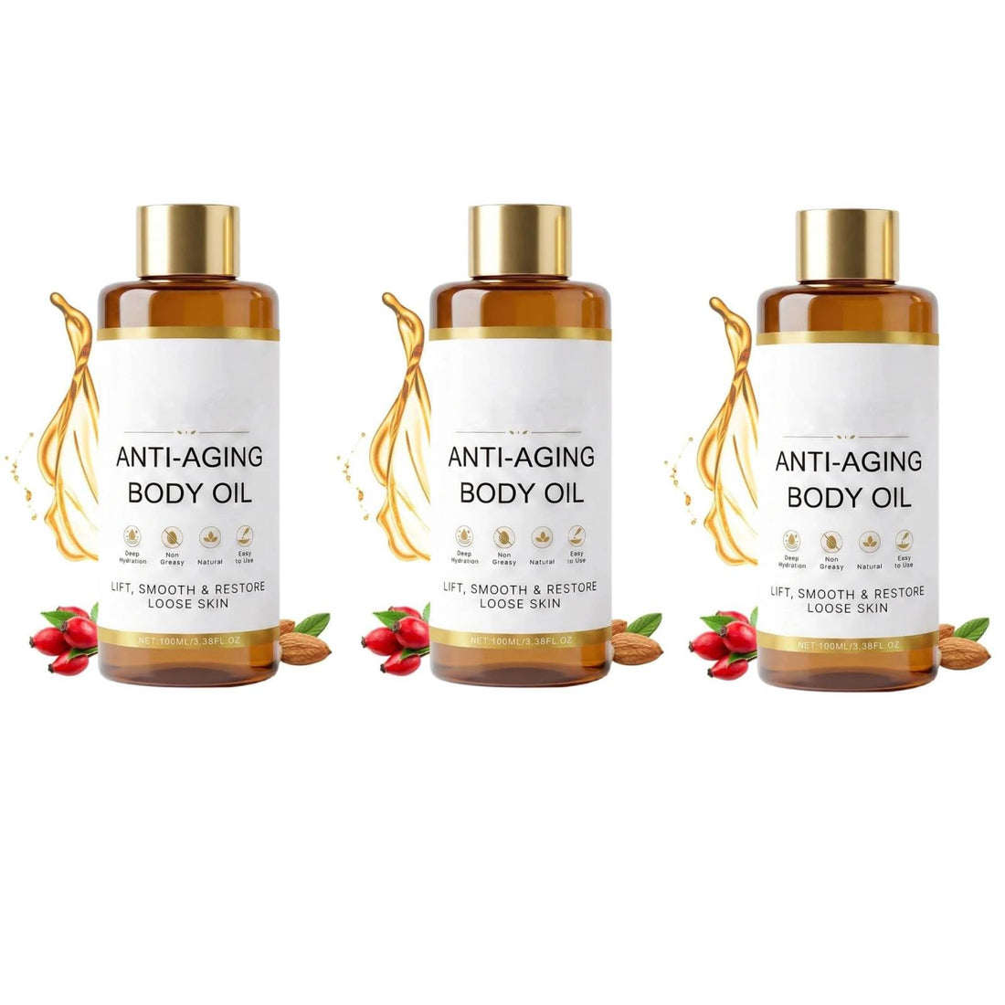 Skincu Anti-Aging Body Oil, 2026 Glow Remedy Oil Skin Tightening, Collagen Oil for Skin Tightening for Crepey Skin, Lightweight and Non Greasy, Plant-Based Formula for Women and Men (1Pc)