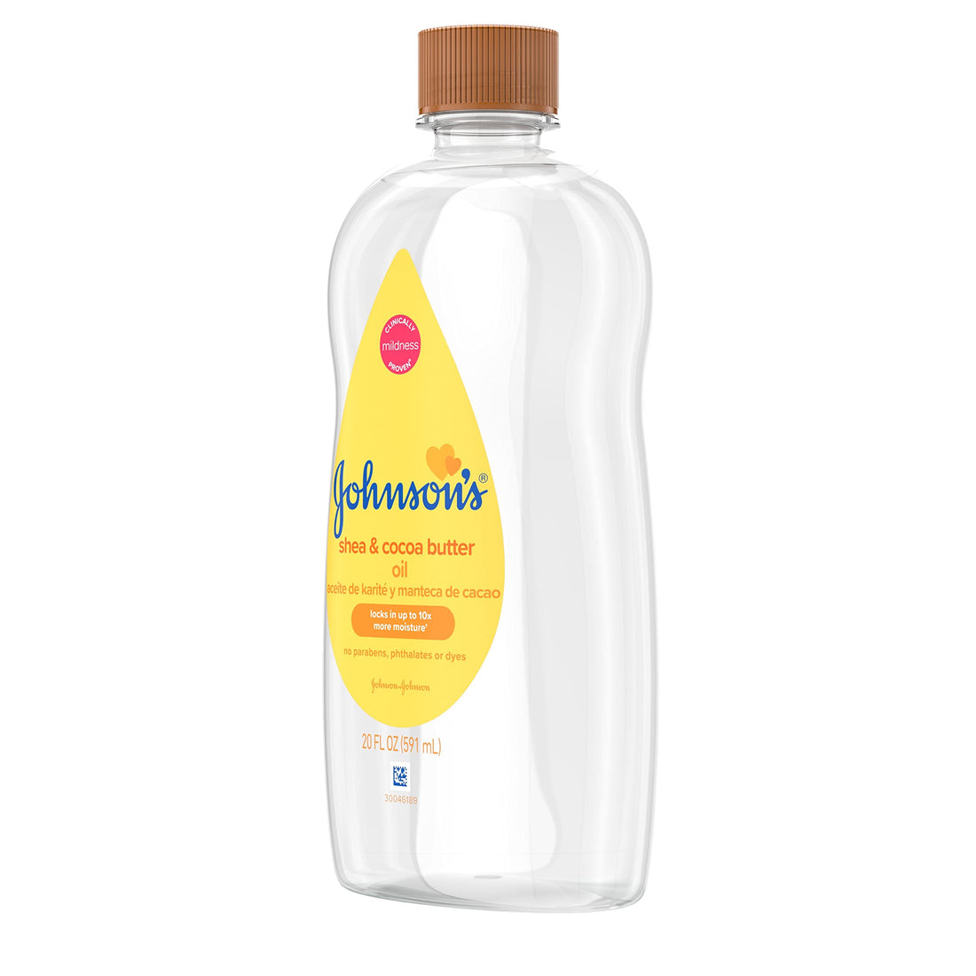 Johnson's Baby Oil, Mineral Oil Enriched with Shea & Cocoa Butter to Prevent Moisture Loss, Hypoallergenic, 20 fl. oz Halalzen