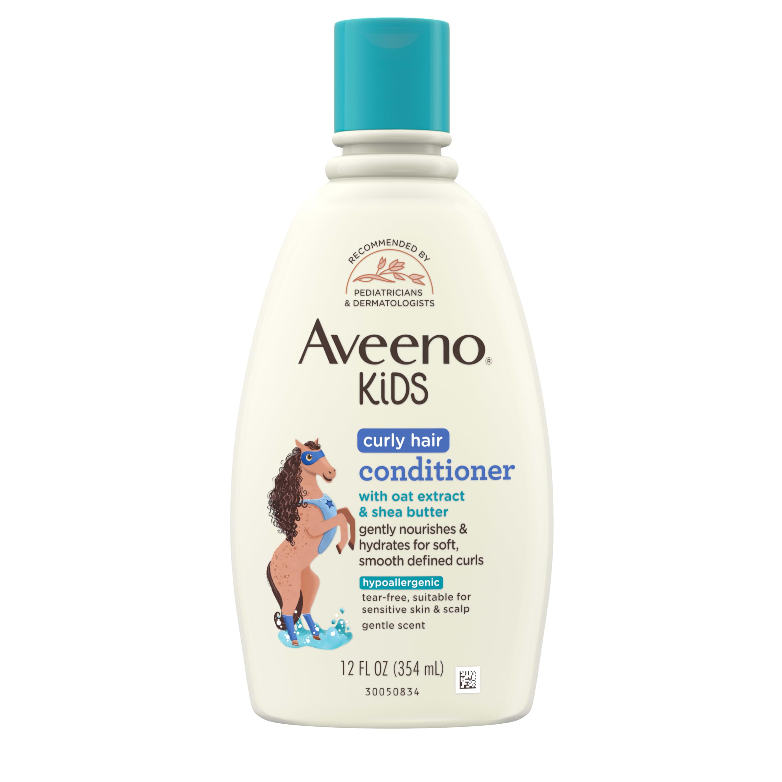 Aveeno Kids Coily Hair Conditioner with Oat Extract & Coconut Oil, Coily Hair Conditioner for Toddlers Detangles & Moisturizes Coils for Healthy-Looking Hair, Hypoallergenic, 12 fl. oz Halalzen