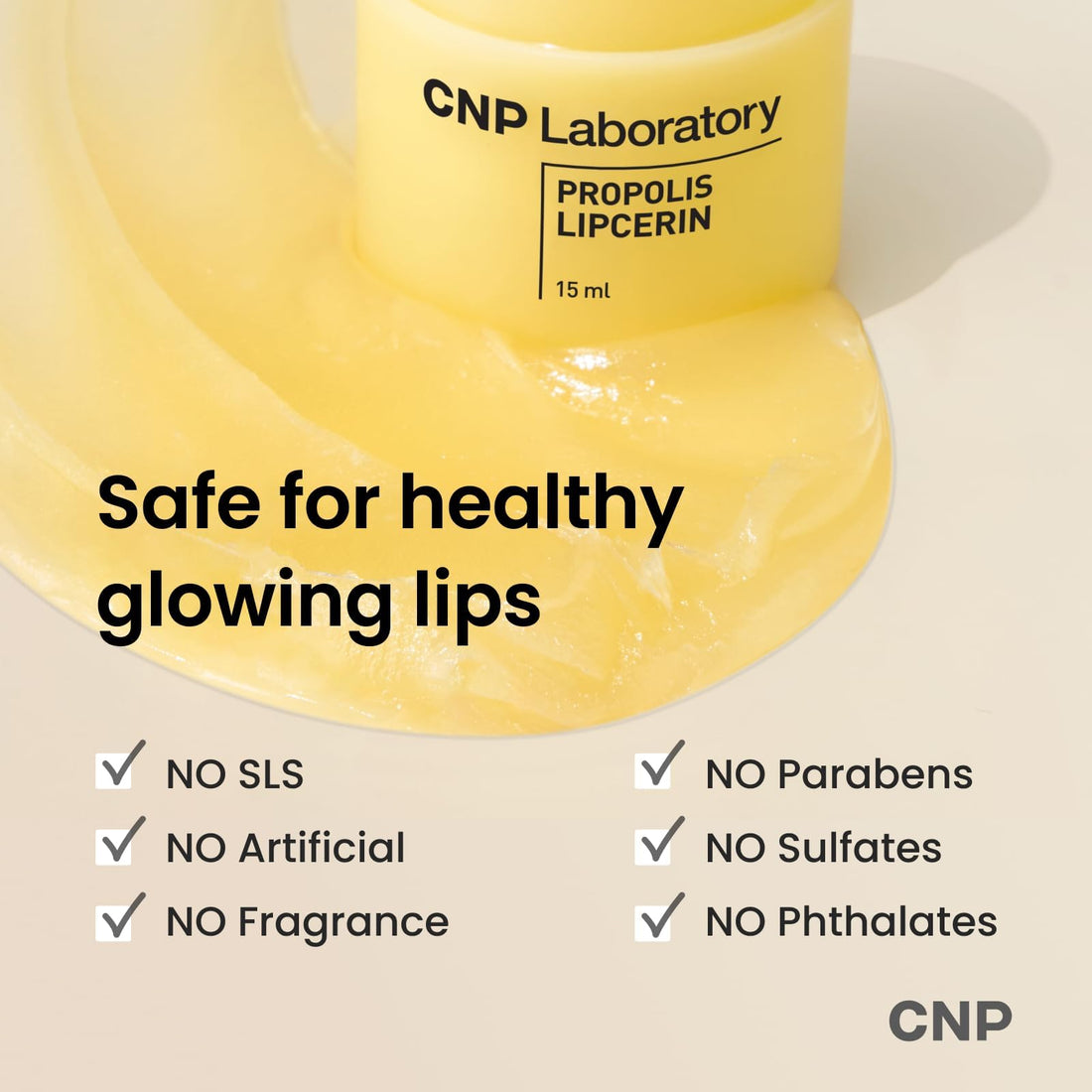CNP Honey Lip Butter - Propolis Lipcerin™ 01 Original, Hydrating Overnight Manuka Lip Balm & Mask, 12hr Long-Lasting Moisture, Stocking Stuffers, Gifts for Women, 0.5 fl.oz. Halalzen