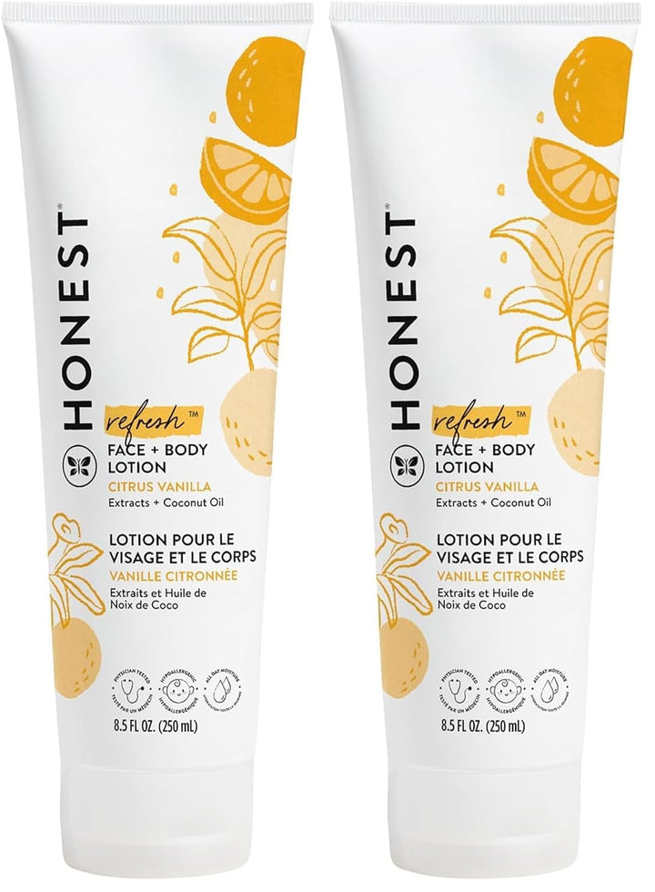 The Honest Company Hydrating Face Body Lotion, Fast Absorbing, Naturally Derived, Hypoallergenic, Lavender Calm, 8.5 fl oz Halalzen