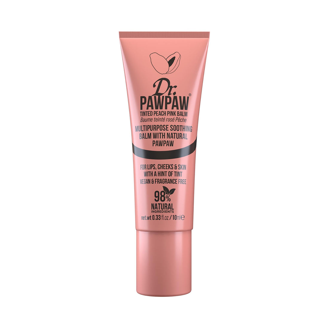 Dr.PAWPAW Overnight Lip Mask 10ml, Natural Hydrating Lip Treatment with Pawpaw Aloe Vera Olive Oil and Peptides, Vegan Balm to Smooth and Plump Lips Overnight Halalzen