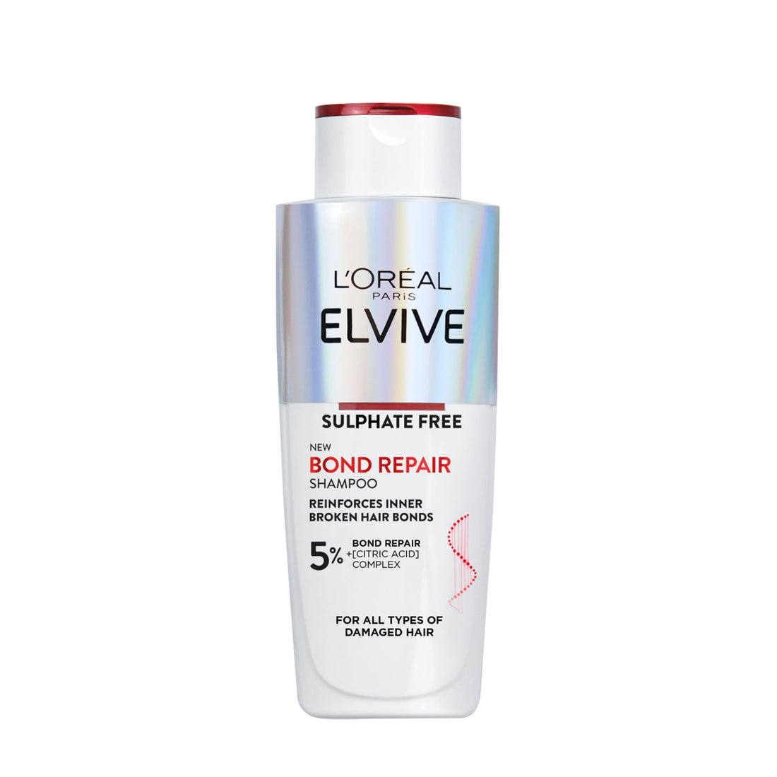L'Oréal Paris Elvive Bond Repair Leave-In Serum, with Citric Acid Complex, for Stronger Hair, Heat Protection, 12x Less Split-Ends, 98% Stronger, 82% More Shine for Damaged Hair, 150ml