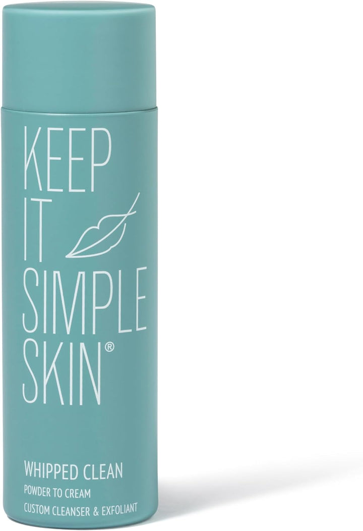 Keep It Simple Skin - Whipped Clean Face Wash, Clean and Exfoliate, Paraben Free, Gentle and Brightening for All Skin Types, Deeply Cleanses with Clinically Proven Actives (30ml)