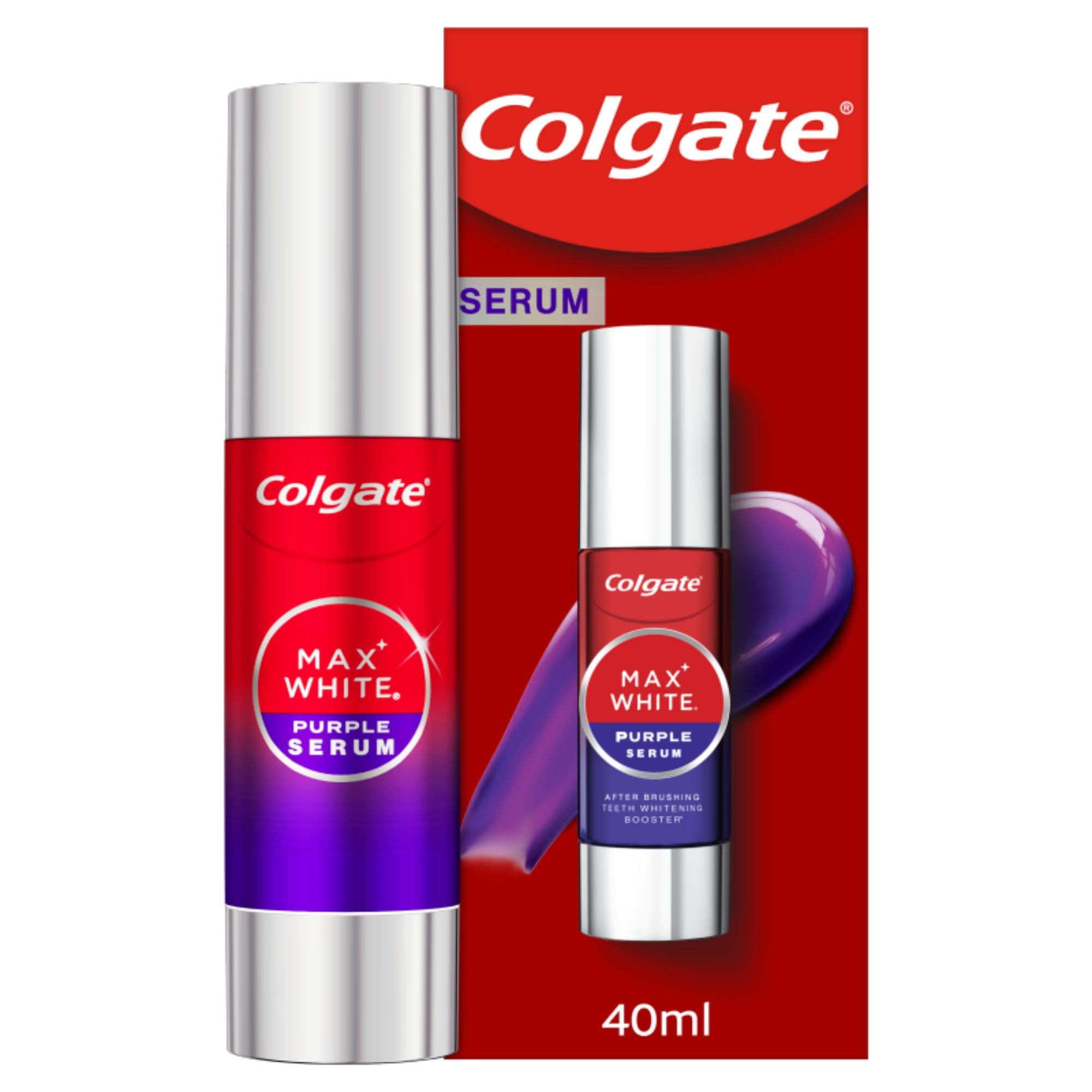 Colgate Max White Purple Teeth Whitening Serum 40ml