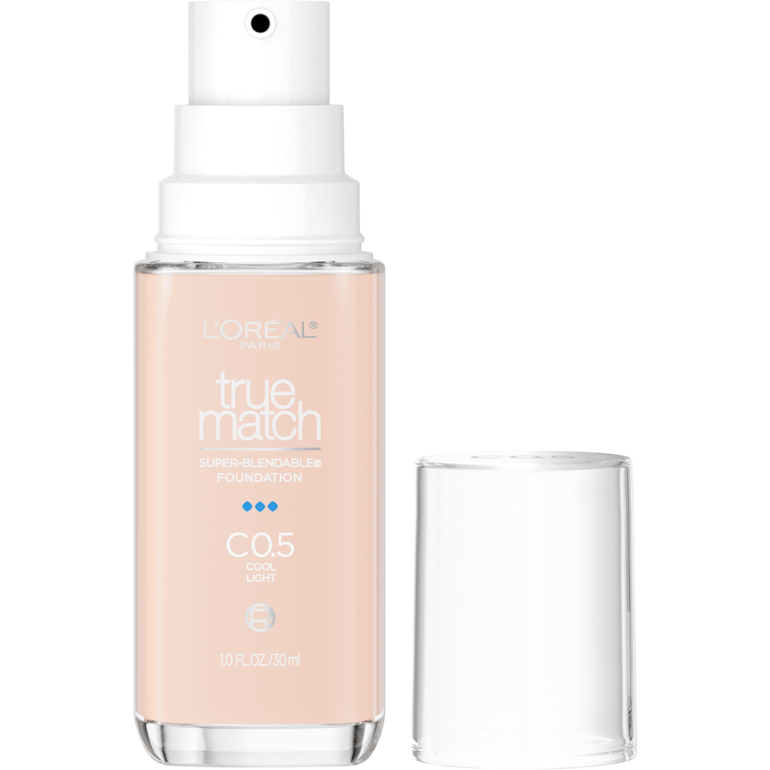 L'Oreal Paris True Match Super-Blendable Foundation, Flüssig-Foundation mit mittlerer Deckkraft, N3, Hell-Mittel, 30 ml