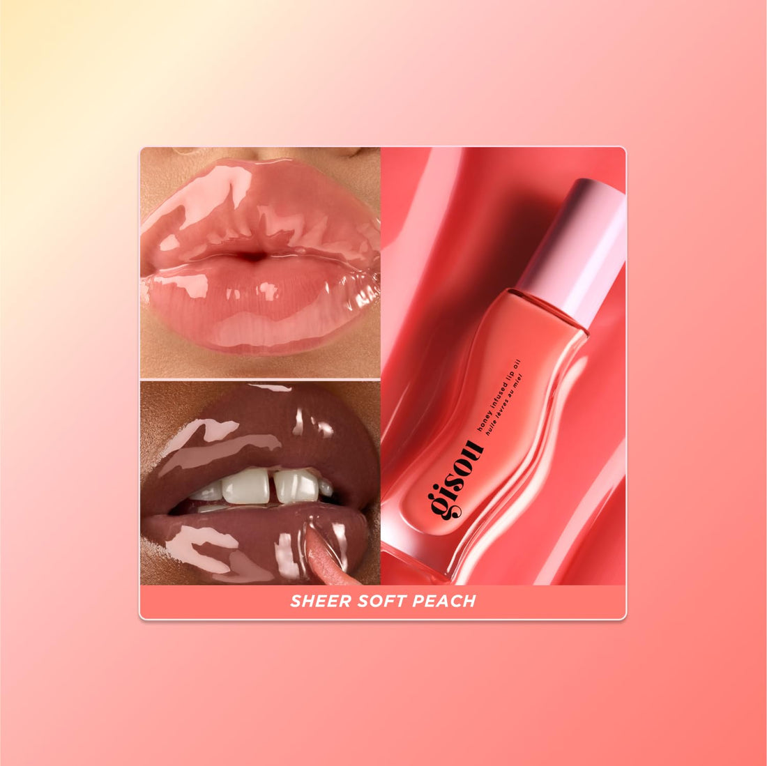 Gisou Honey Infused Lip Oil – Hydrating & Glossy Lip Oil with Jojoba Seed Oil, Non-Sticky Shine, Fresh Honey, 0.27 Fl Oz Halalzen
