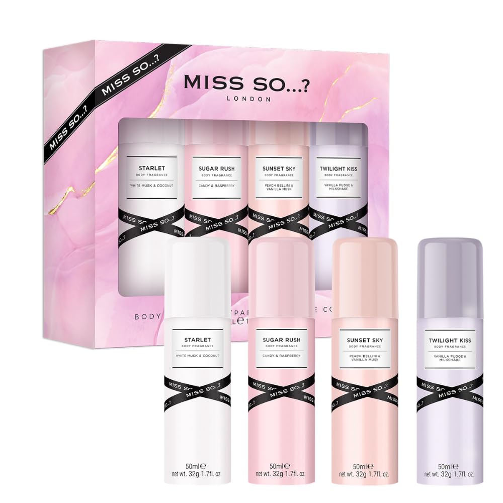 Miss So...? Mini Galore Womens Body fragrance Gift Set 4x50ml Halalzen