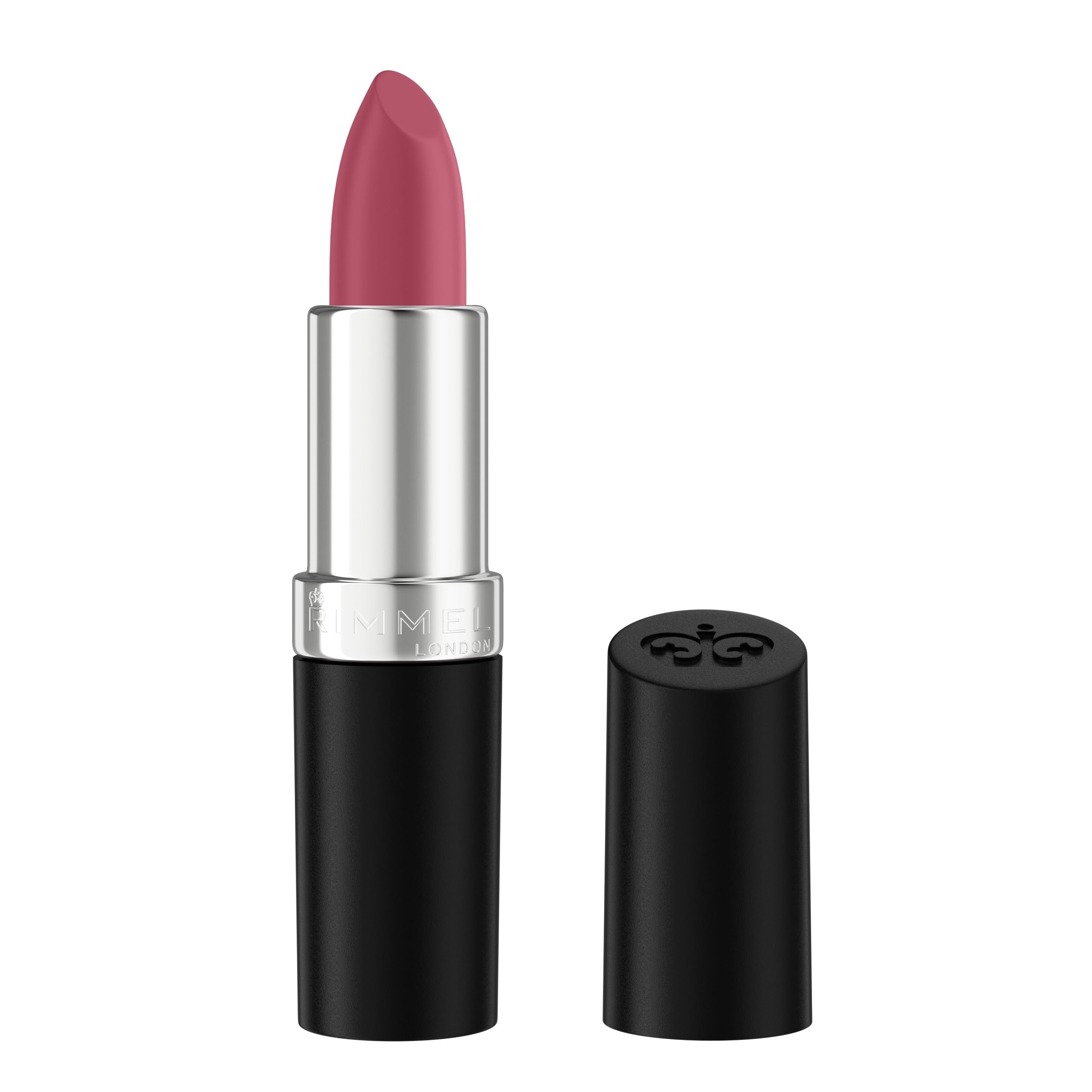 Rimmel Lasting Finish Lipstick 206 Pink-Key-Promise, Creamy Satin Finish, Long Lasting 8 HR Wear, Comfortable Formula, Rich Pigment Halalzen