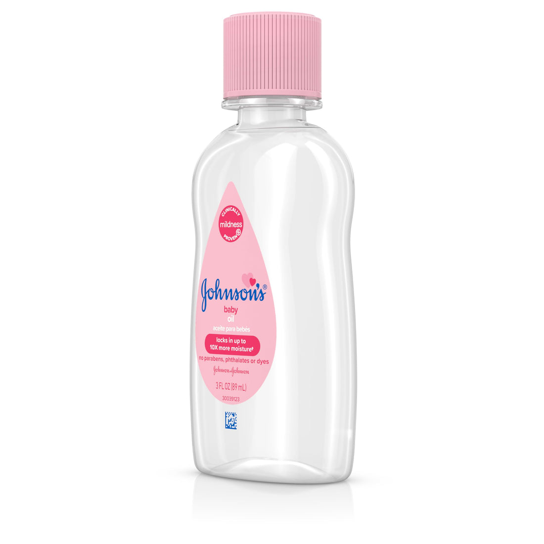 Johnson's Baby Oil, Pure Mineral Oil to Prevent Moisture Loss for Newborn, Kids, & Adults, Gentle, Soothing Baby Massage Oil, Dry Skin Relief, Hypoallergenic, Original Scent, Baby Essentials, 3 fl. oz Halalzen