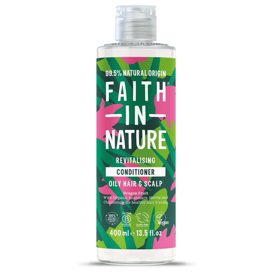 Faith In Nature Organic Aloe Vera Conditioner, Soothing for Normal Hair & Scalp, Vegan & Cruelty Free, No SLS, Silicones or Parabens, 400ml