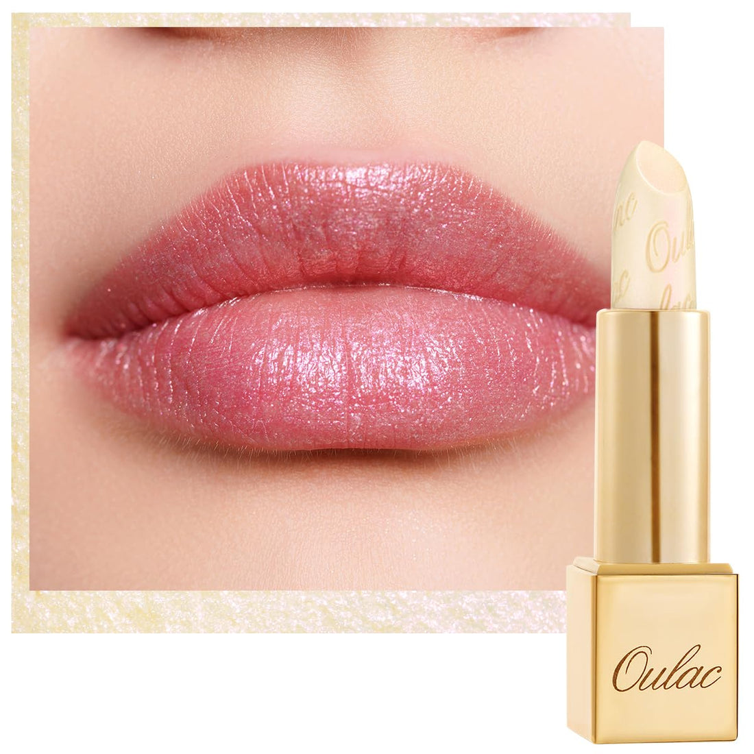 OULAC Metallic Shine Glitter Lipstick, Pink High Impact Lipcolor, Lightweight Soft and Ultra Hydrating, Long Lasting, Vegan & Cruelty-Free, Full-Coverage Lip Color 4.3 g/0.15 HIP & HIPPIE(11) Halalzen