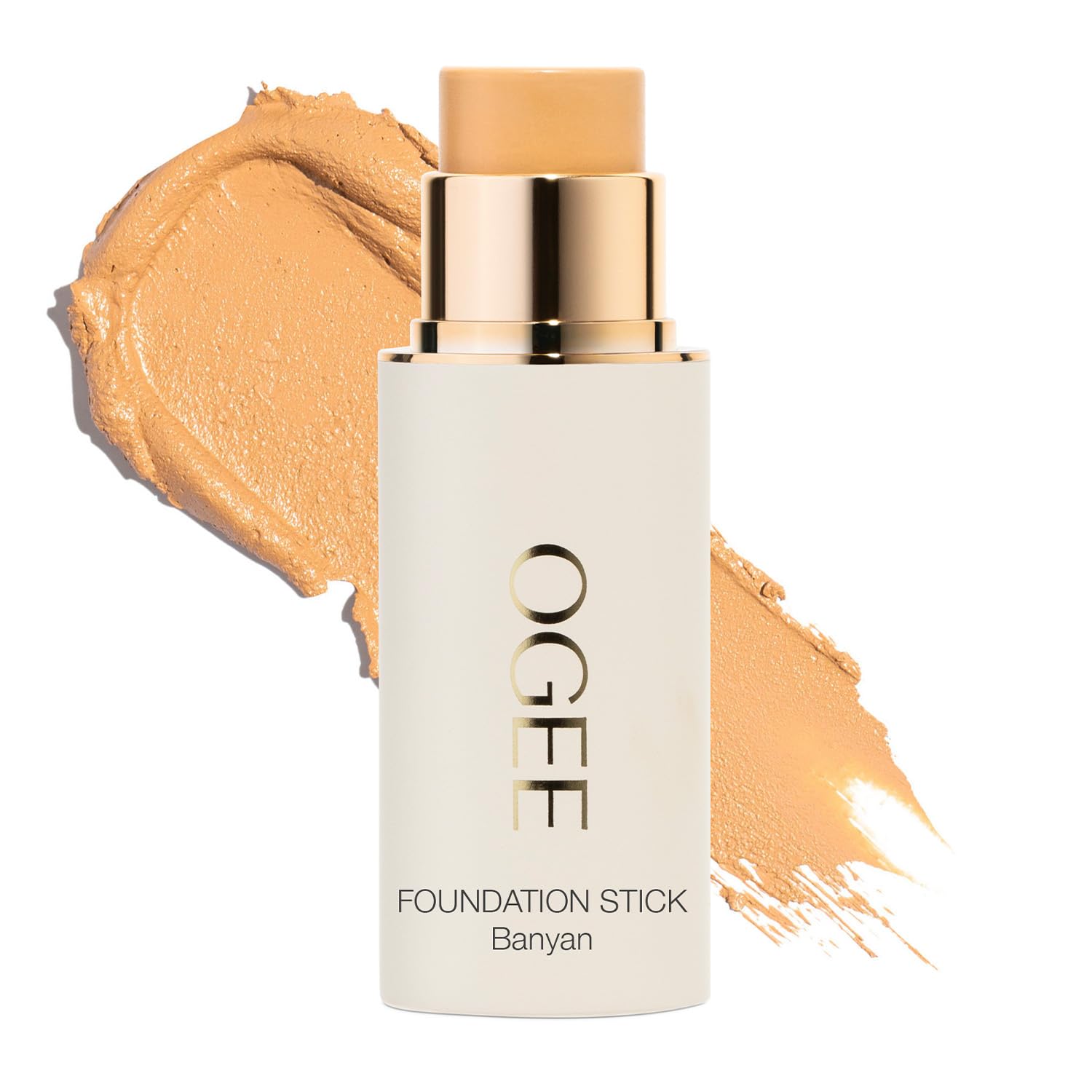 Ogee Sculpted Complexion Foundation Stick (Mahogany 14.5N - Deep Cocoa, Rich Undertones) Full Coverage Foundation Makeup - Instantly Balance & Even Complexion - 70% Organic Ingredients