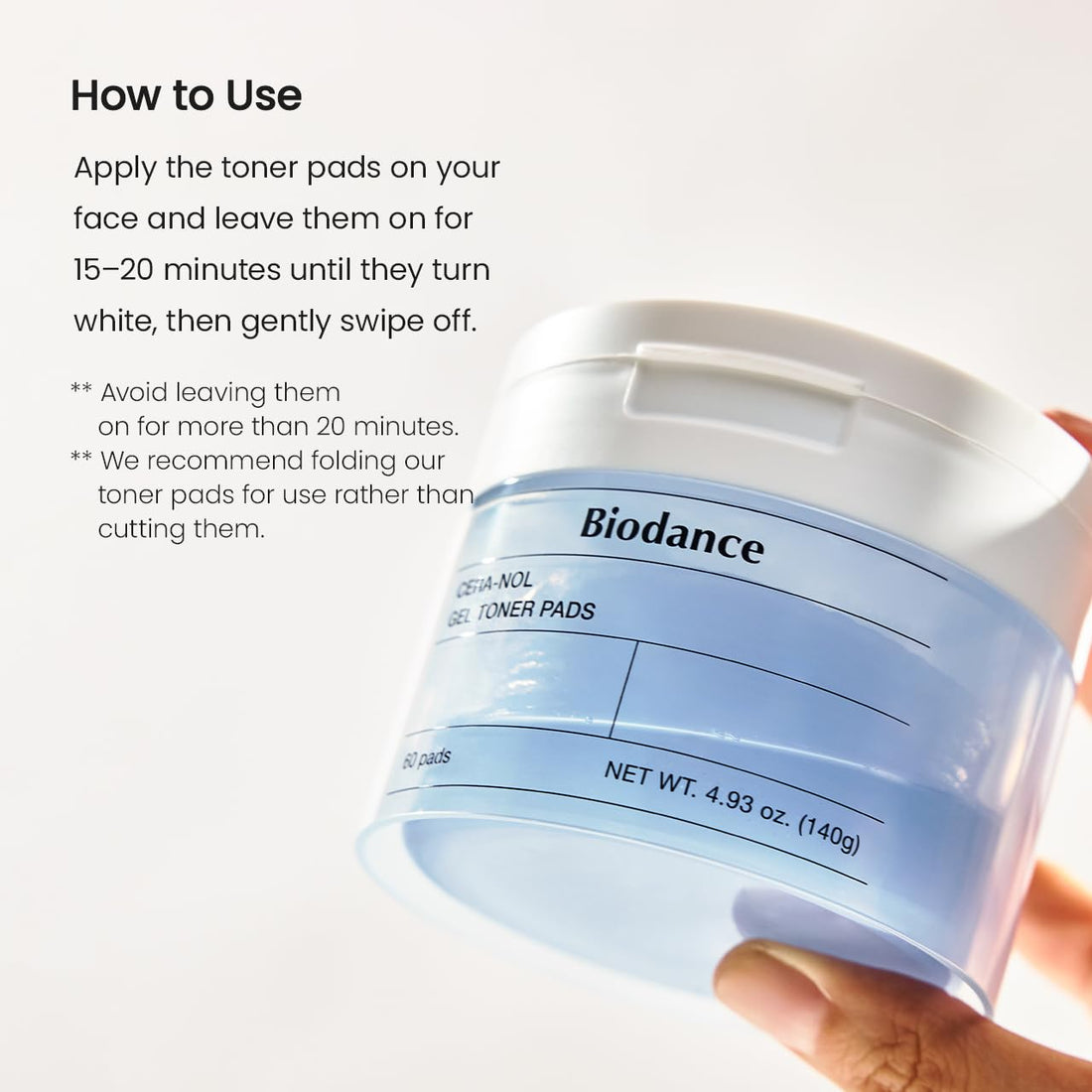 Biodance Collagen Gel Toner Pads, Porenverkleinerer für das Gesicht, verbessert die Elastizität, aufpolsternde Toner-Pads für empfindliche Haut, vorgetränkte Pads, koreanische Hautpflege, Muttertagsgeschenkeㅣ60 Pads