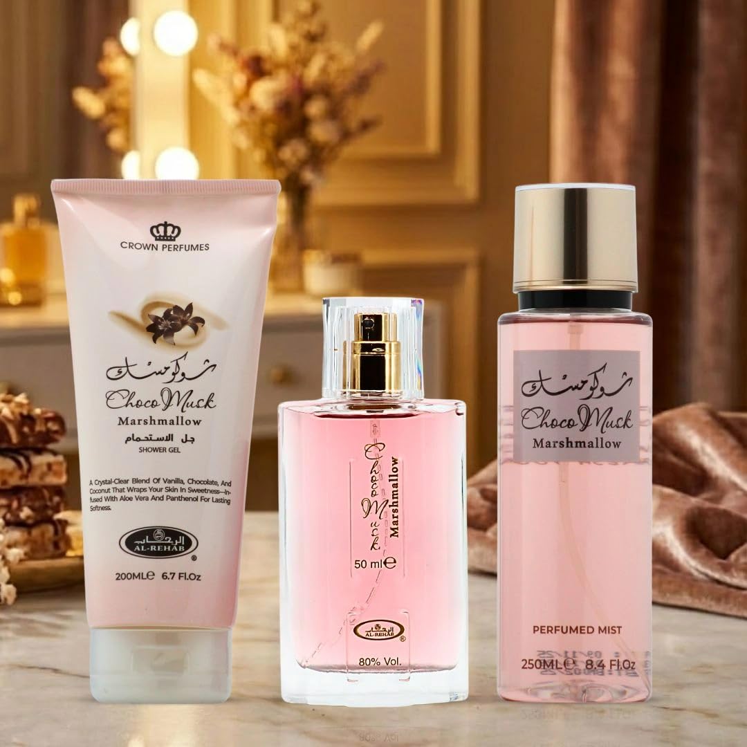 Al-Rehab Choco Musk Eau de Parfum Spray für Damen, 1,65 oz/50 ml