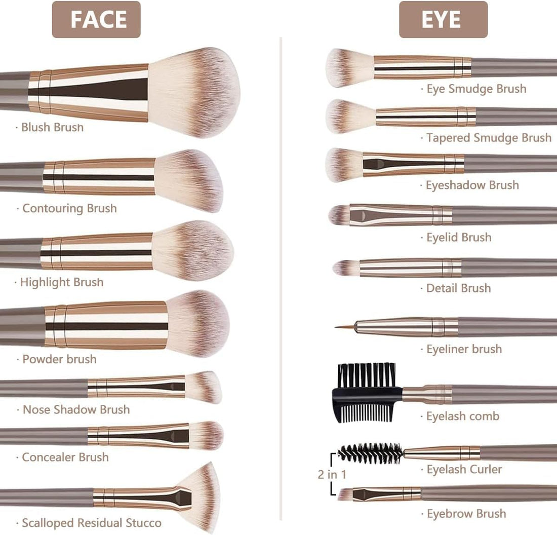 Makeup Brush Set 31 Pcs Makeup Tool, Multi-functional Makeup Kit Premium Synthetic Brush Make up Brushes Set for Women Halalzen